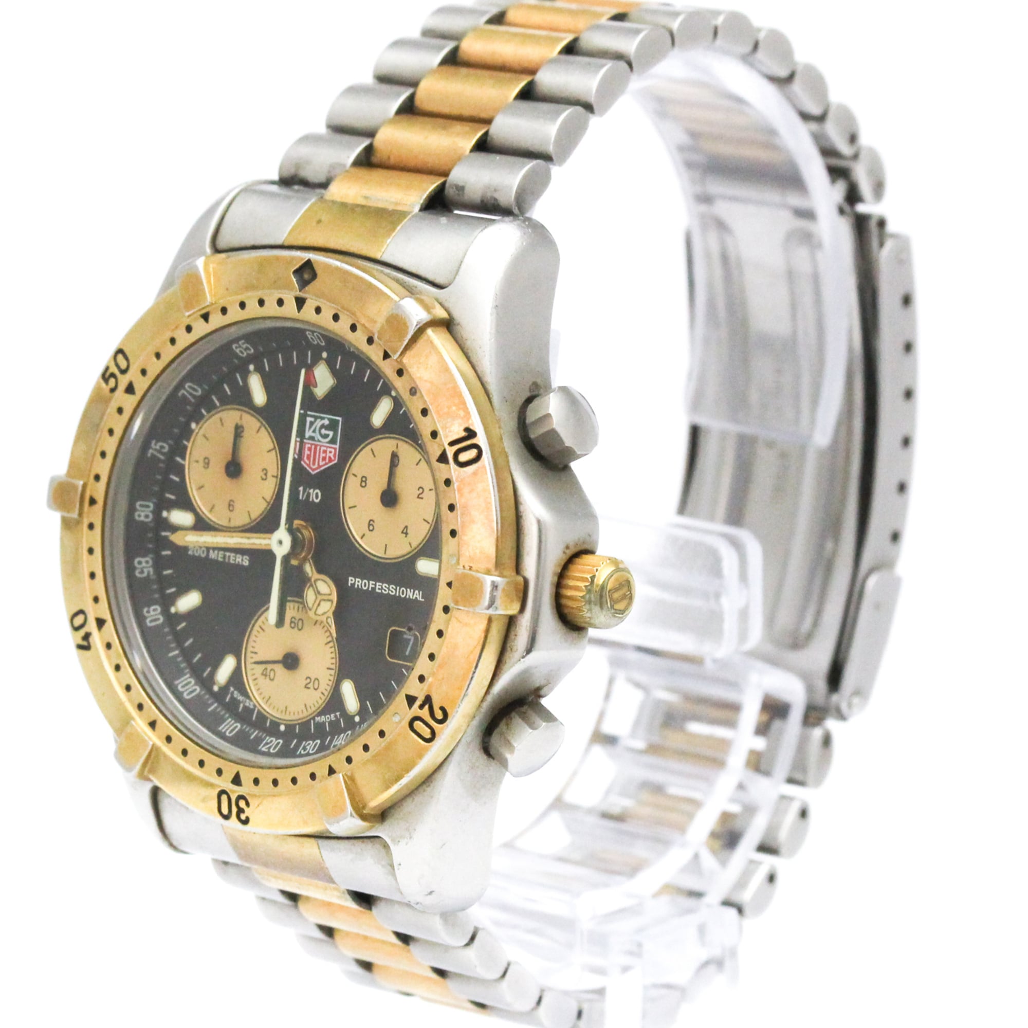 Montre TAG Heuer Professional 565306 Noir, cadran de 37 mm