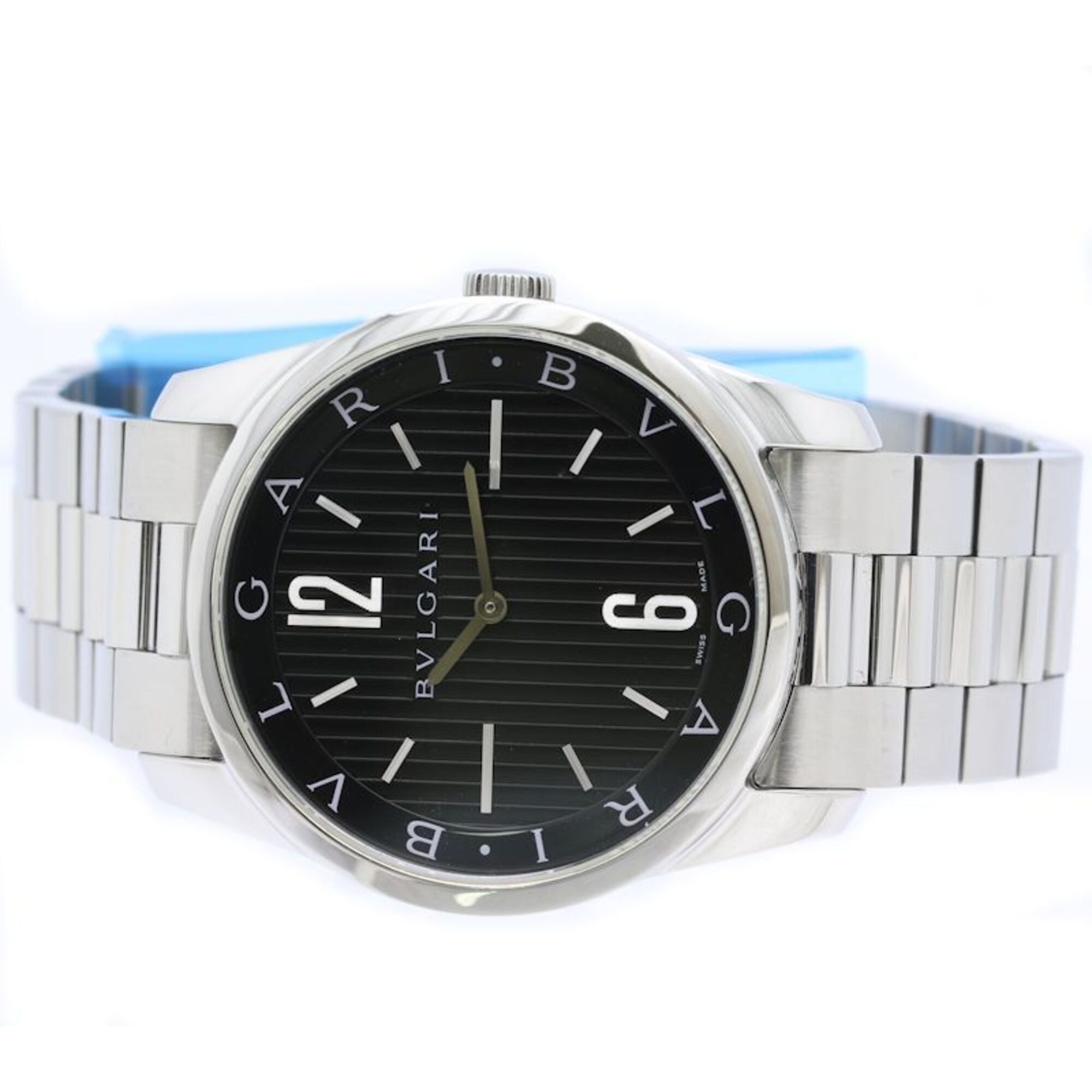 BVLGARI Solotempo ST42BSS ST42S Stainless Steel 40542