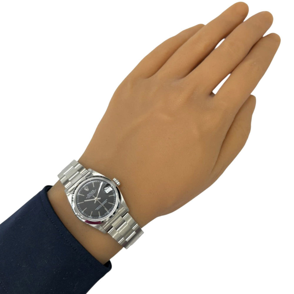 Rolex Datejust Oyster Perpetual 78240 met zwarte wijzerplaat, 31 mm