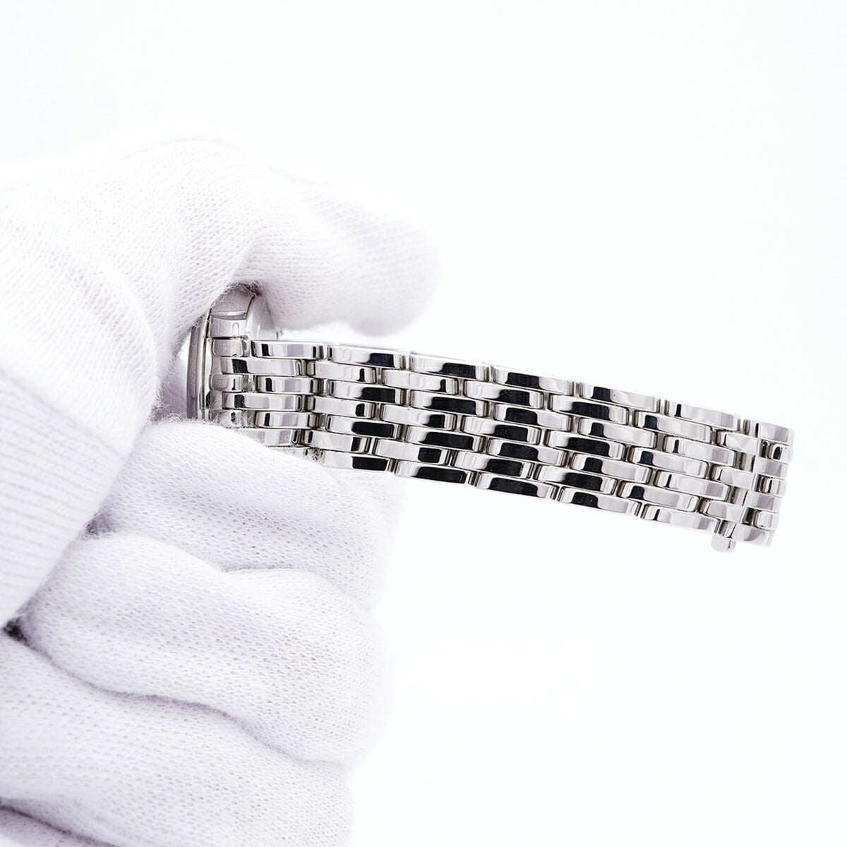 Omega De Ville Prestige 8-Diamond 424.10.24.60.55.001 Horloge met witte wijzerplaat, 24 mm