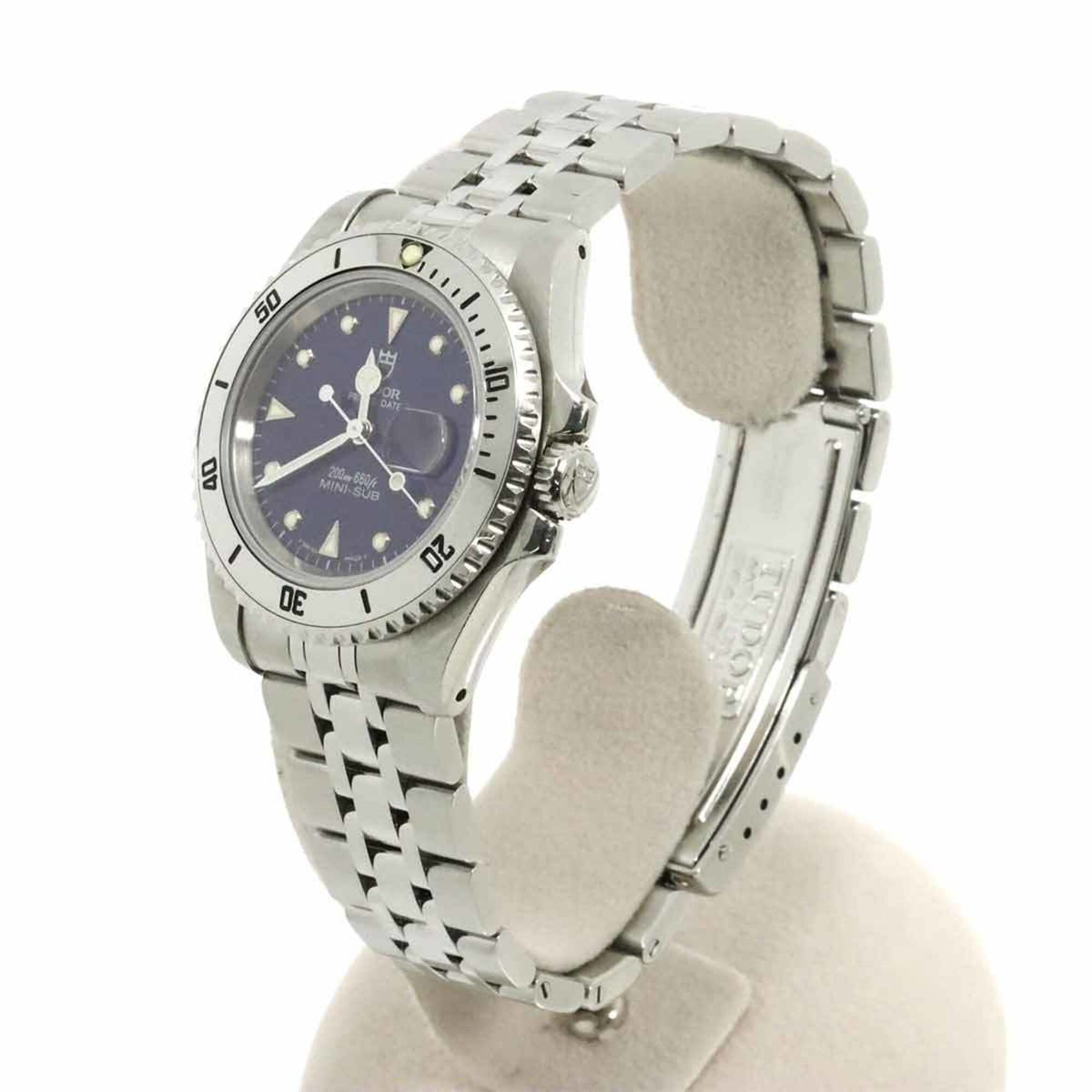 Tudor Prince Datum Mini-Sub 73190 Blaues Zifferblatt 34 mm Uhr
