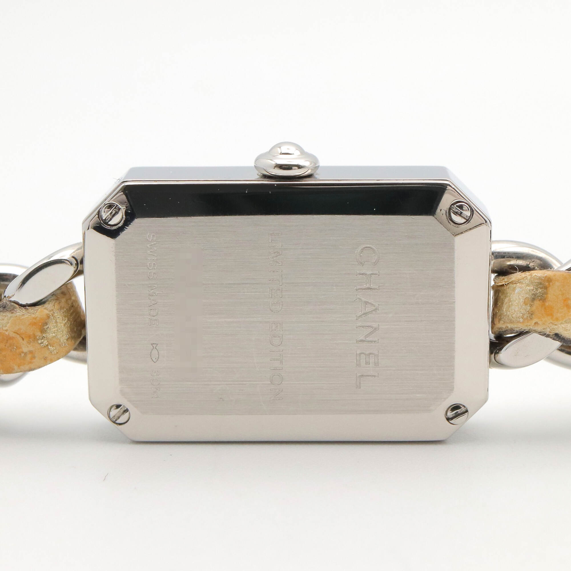 Chanel CHANEL PremiÃ¨re Rock Stainless Steel Leather Strap Ladies Gold Tone Mirror Finish H5583
