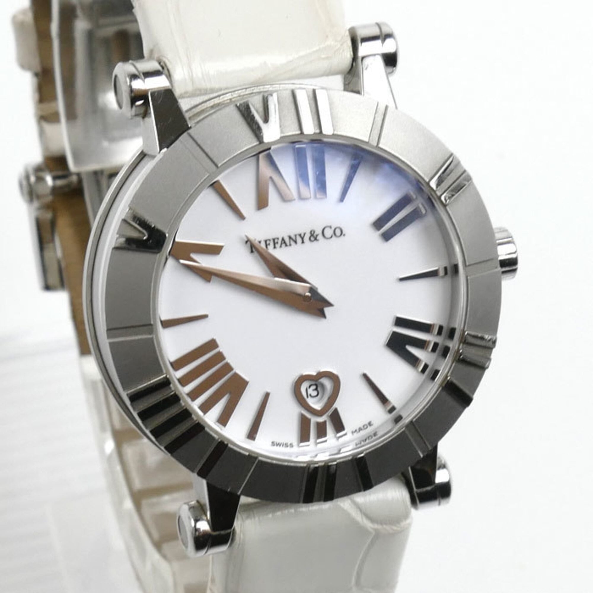 Tiffany Atlas Z1300.11.11.A20A71A White Dial 30mm Watch