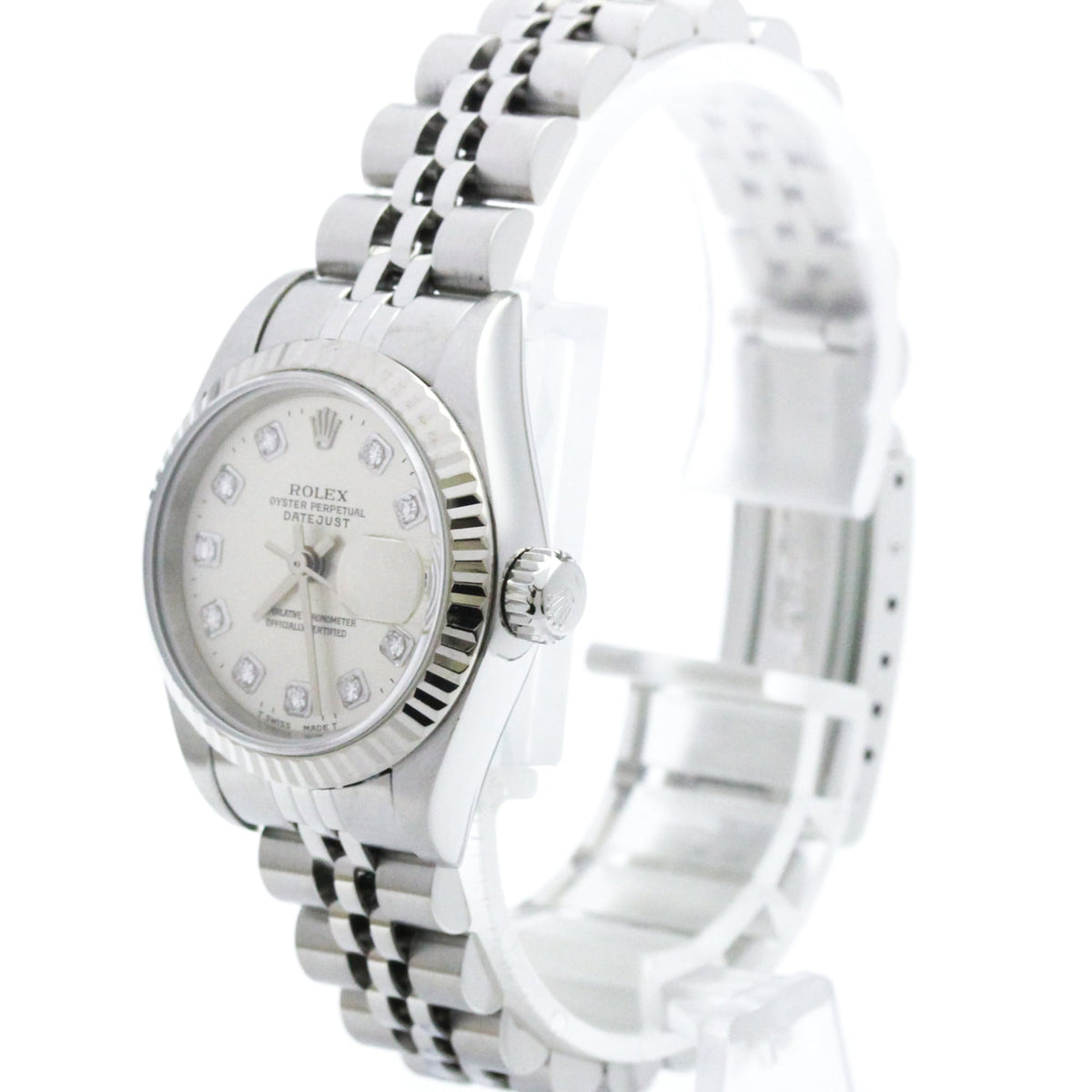 Rolex Datejust 69174 Horloge met zilveren wijzerplaat, 26 mm