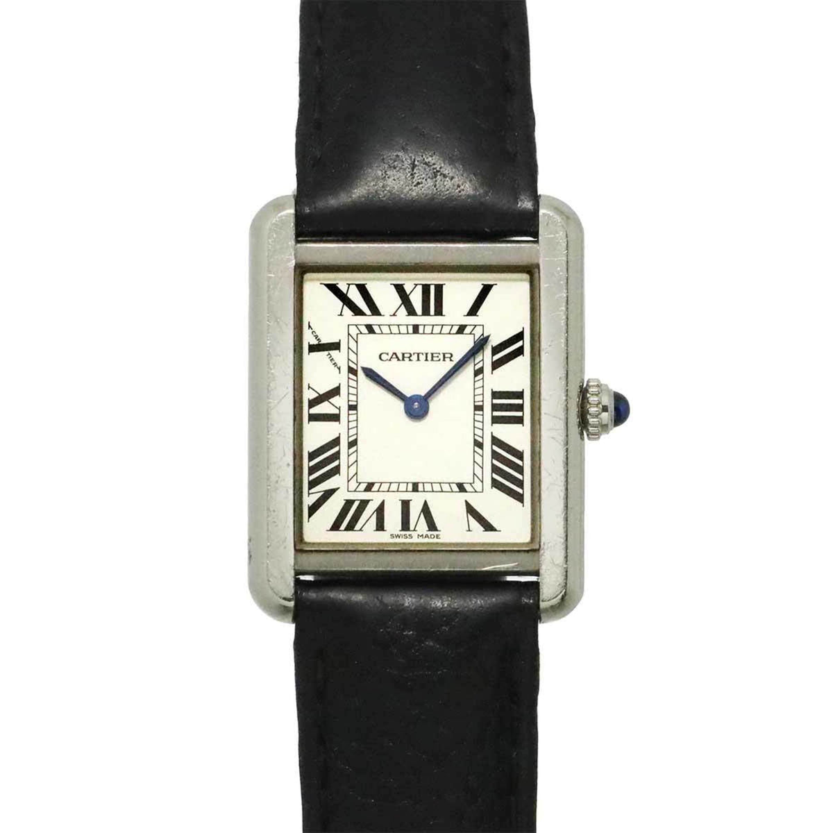 Cartier Tank Solo SM WSTA0030 Silber Zifferblatt 24 mm Uhr