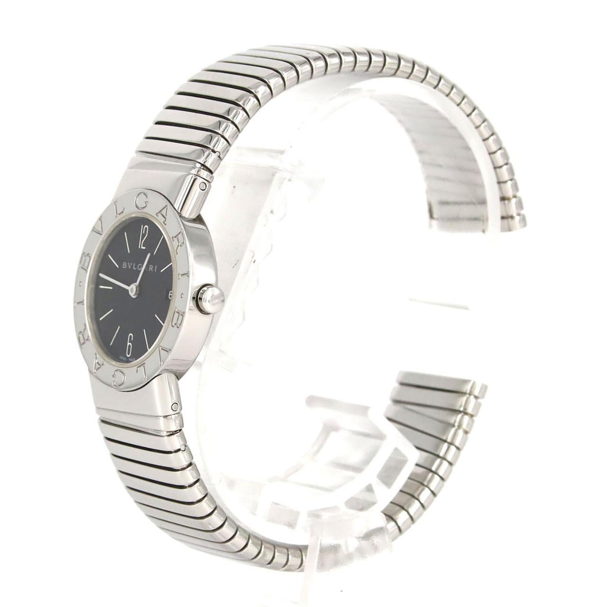 Bvlgari Tubogas XL size BB262TS Black Dial 26mm Watch