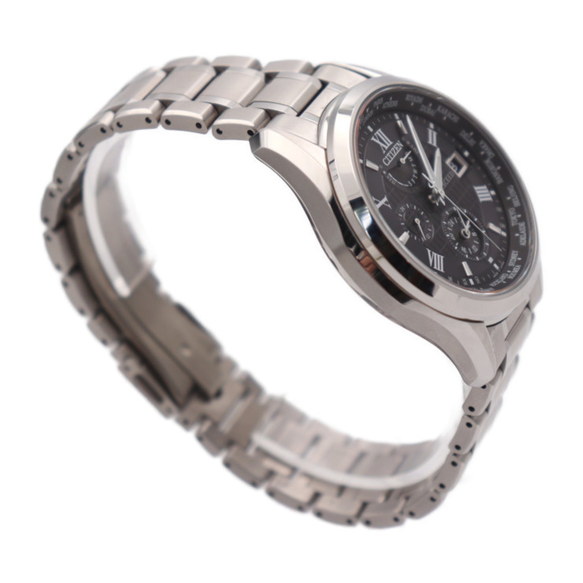 CITIZEN Citizen EXCEED Exceed Uhr H820-T023916 TitanSilber Schwarz Zifferblatt, Eco-Drive, Solar, Radio