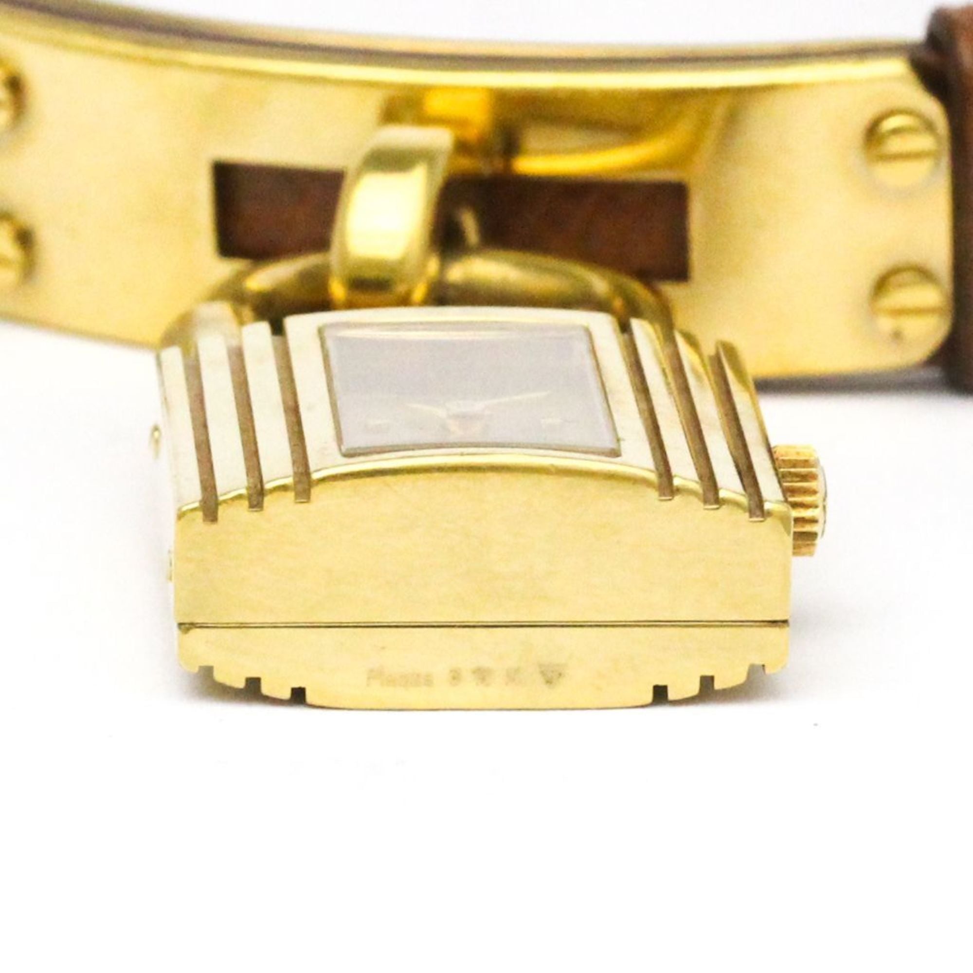 HERMES Kelly-horloge, verguld, leer, quartz, dameshorloge BKE1.201
