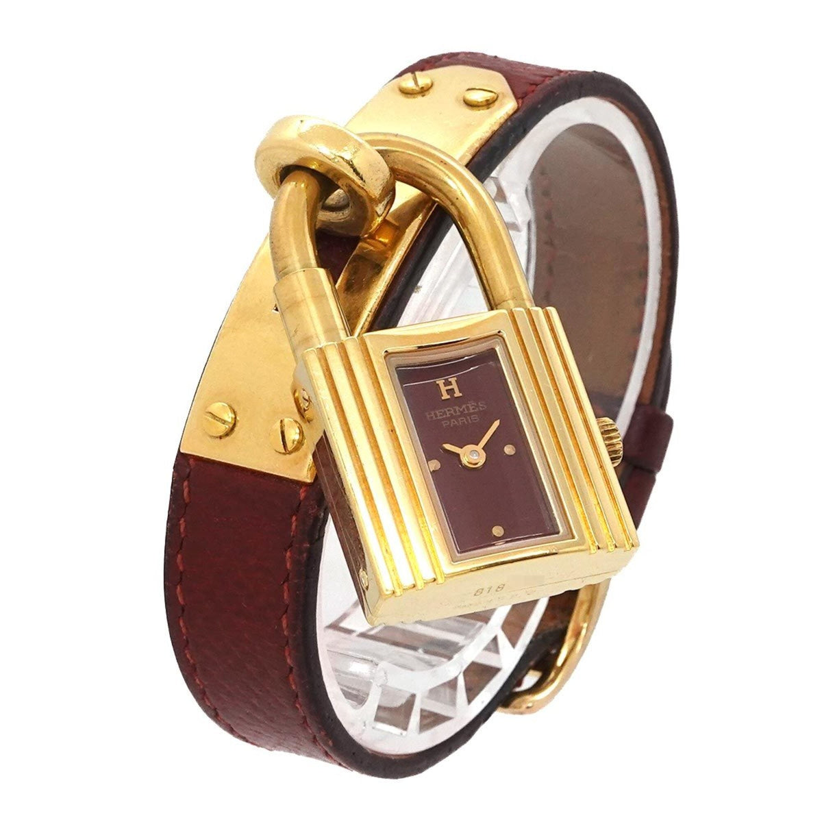 Hermes Kelly GZl1ldx4 Bordeaux Dial 20mm Watch