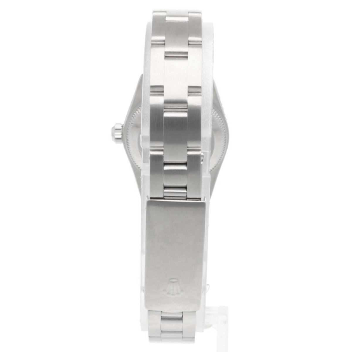 Rolex Oyster Perpetual 76030 met zwarte wijzerplaat, 25 mm