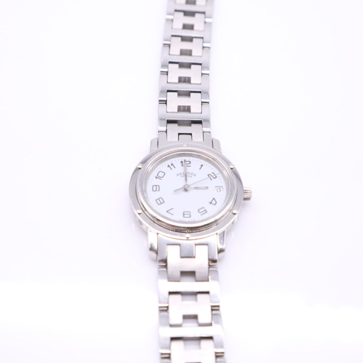 Hermes Clipper CL3.210 Weiß Zifferblatt 23 mm Uhr