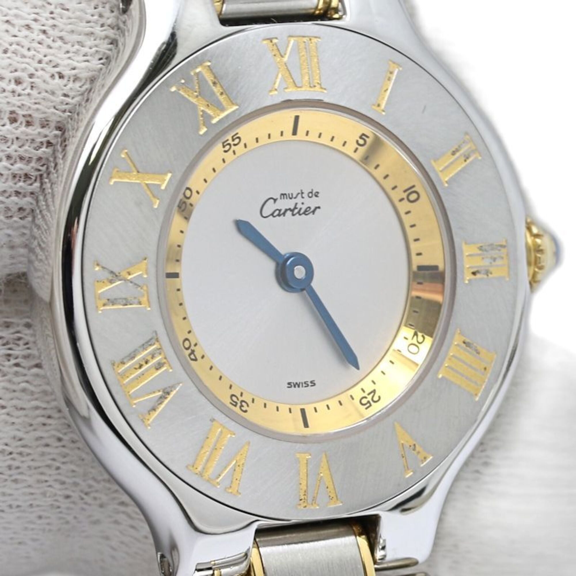 Cartier Must W10073R6 Silver Dial 28mm Watch