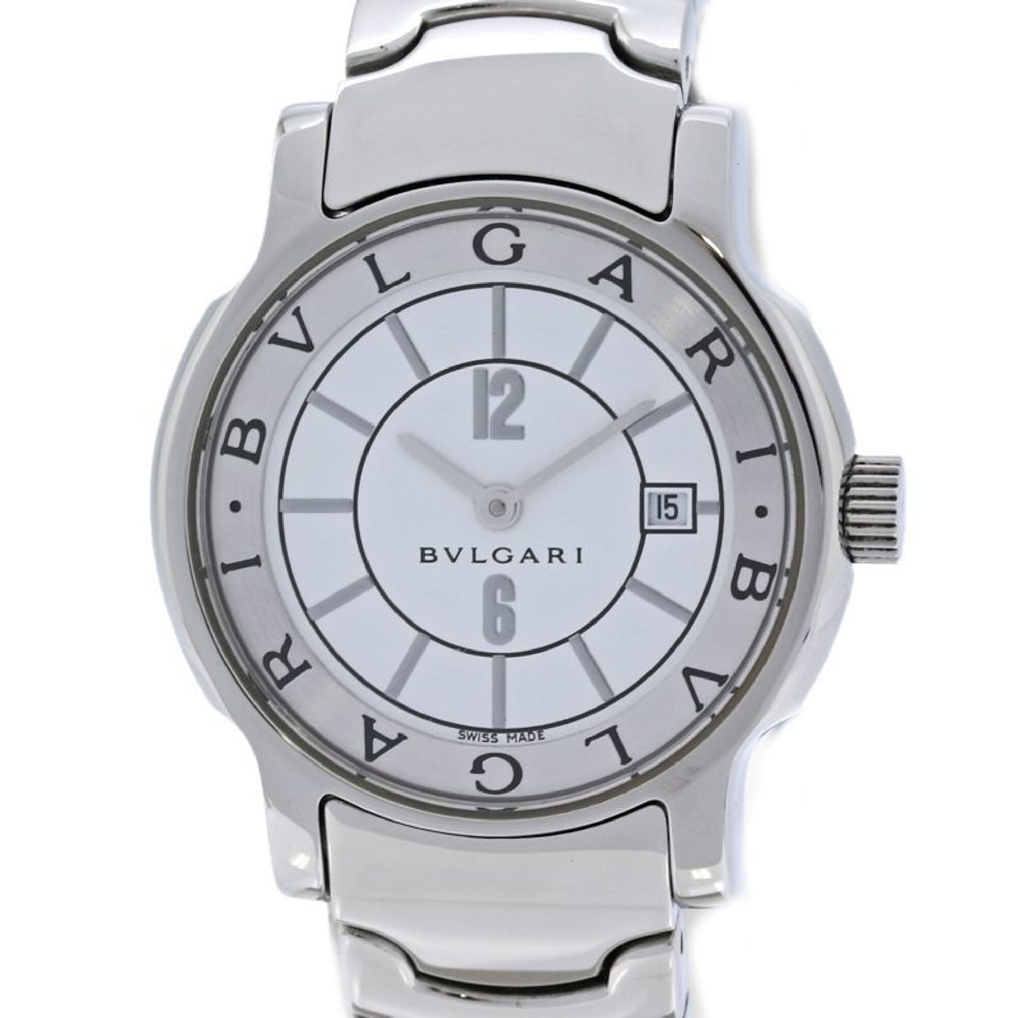 BVLGARI Solotempo ST29WSSD ST29S Women's Watch Stainless Steel /40409