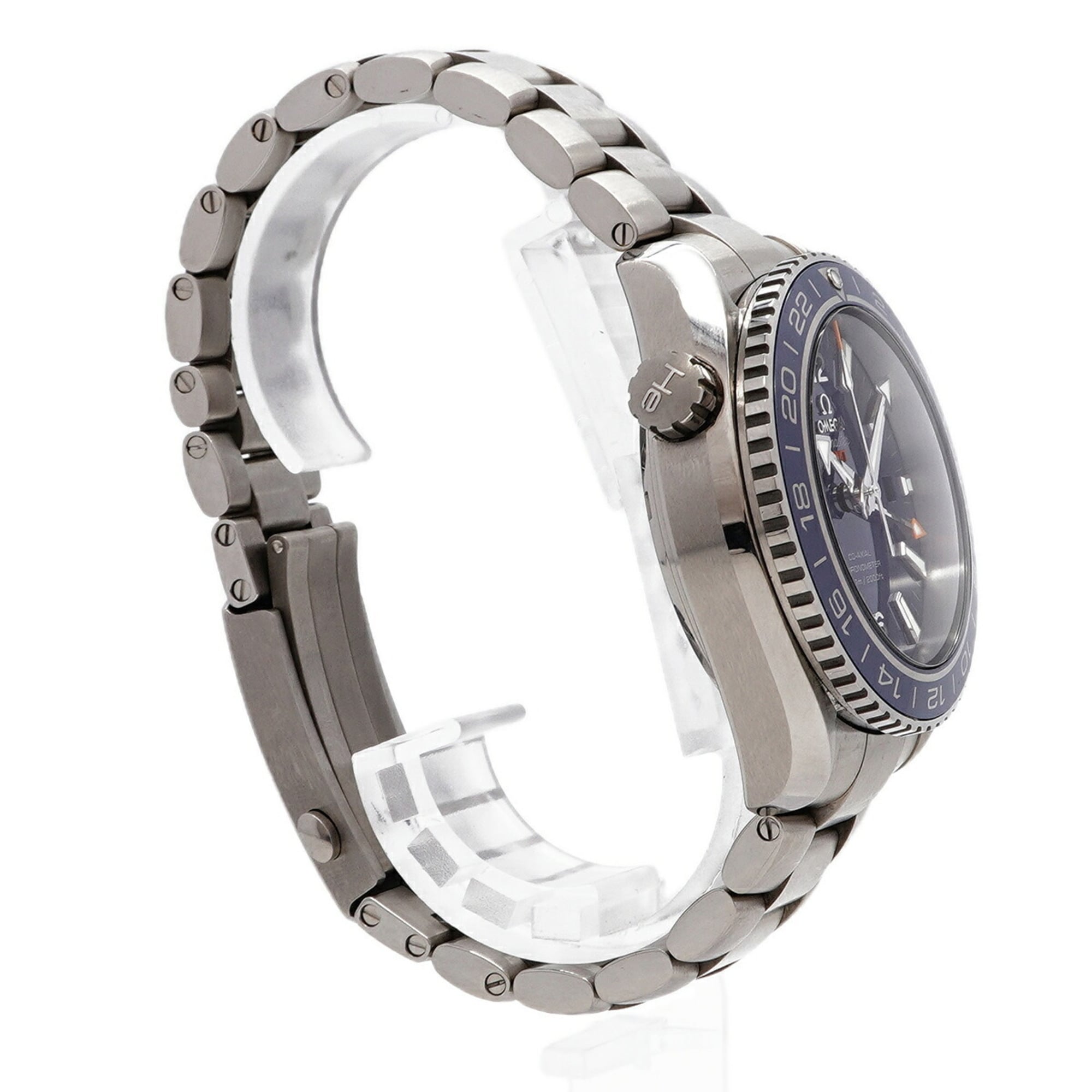 Montre Omega Seamaster Planet Ocean Gmt 232.90.44.22.03.001, cadran bleu, 43 mm