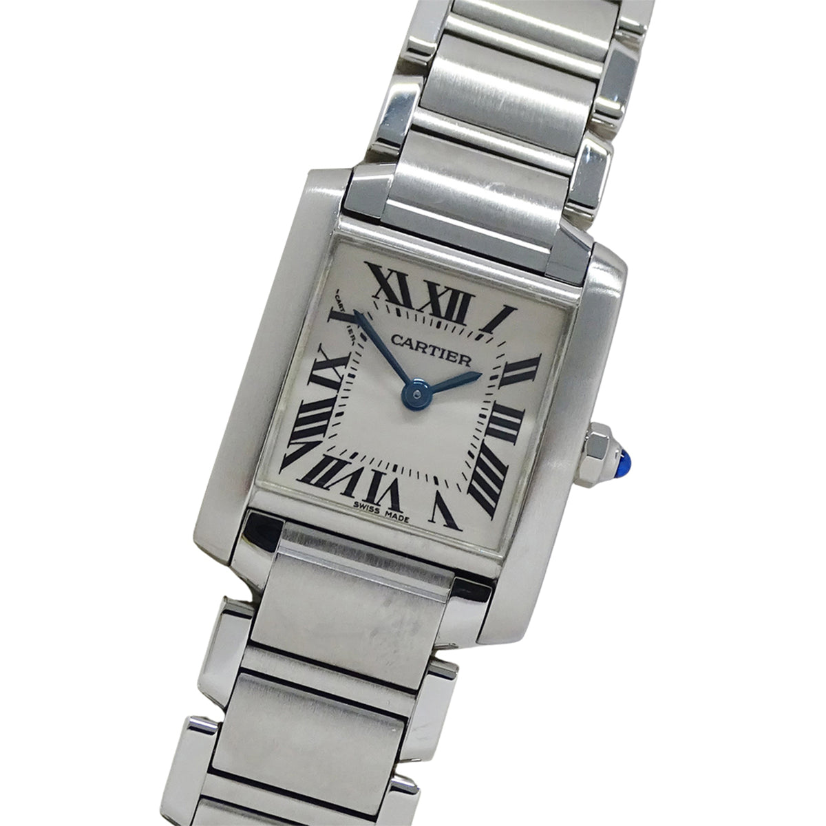 Cartier Tank Française SM W51008Q3 Elfenbein Zifferblatt 20 mm Uhr