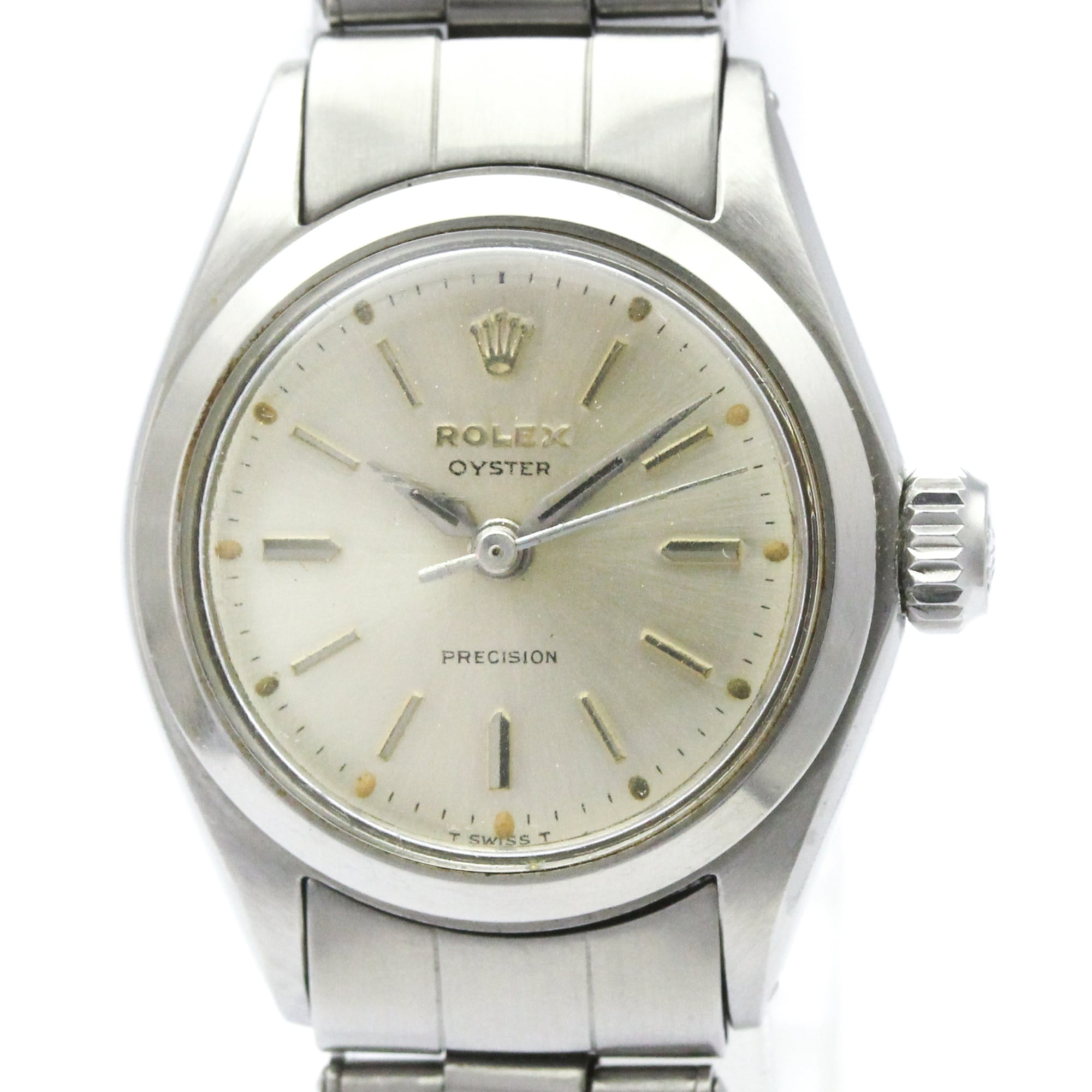 Rolex Oyster 6410 Silver Dial Stainless steel 25mm Watch