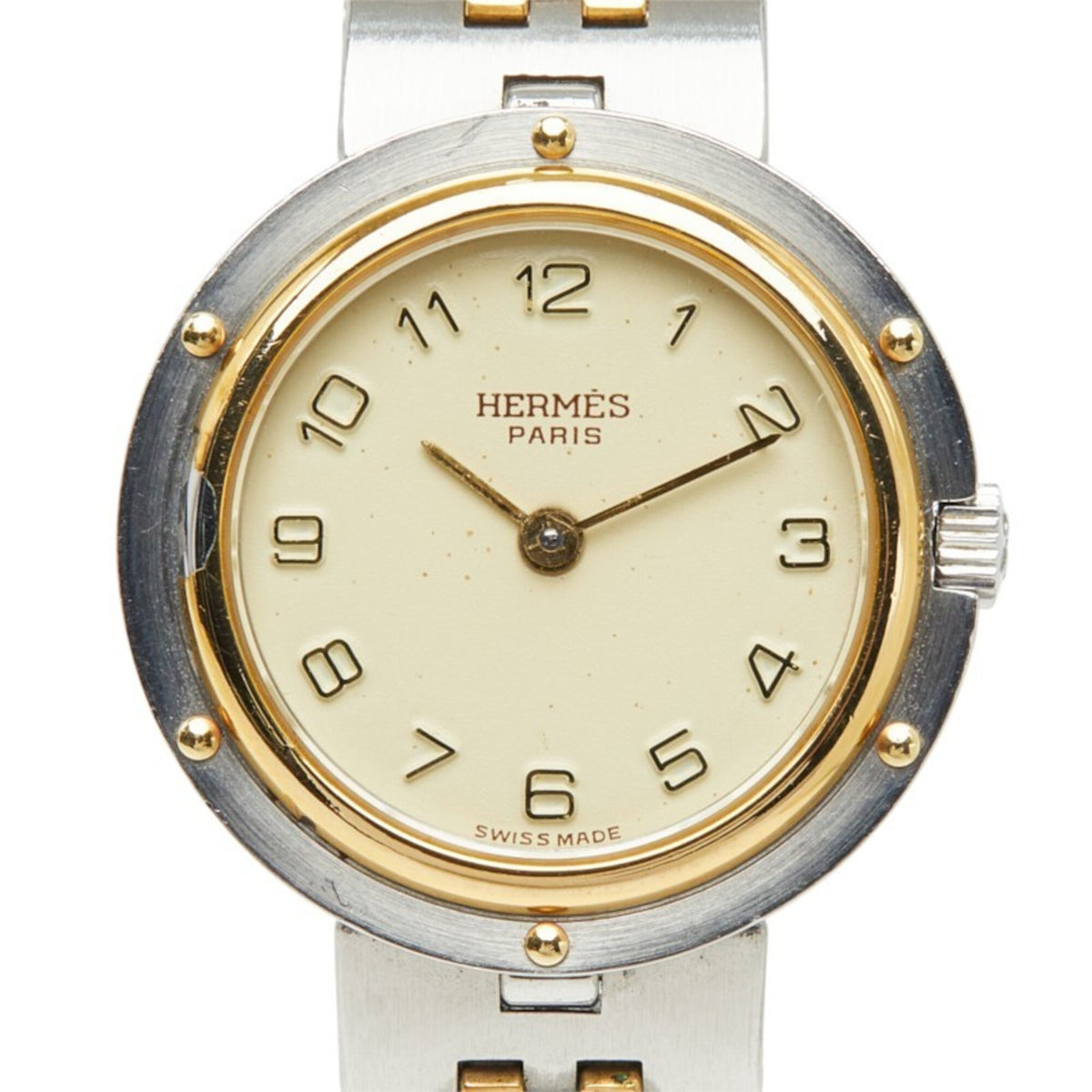 Hermes Olympia Beige Zifferblatt 24 mm Uhr