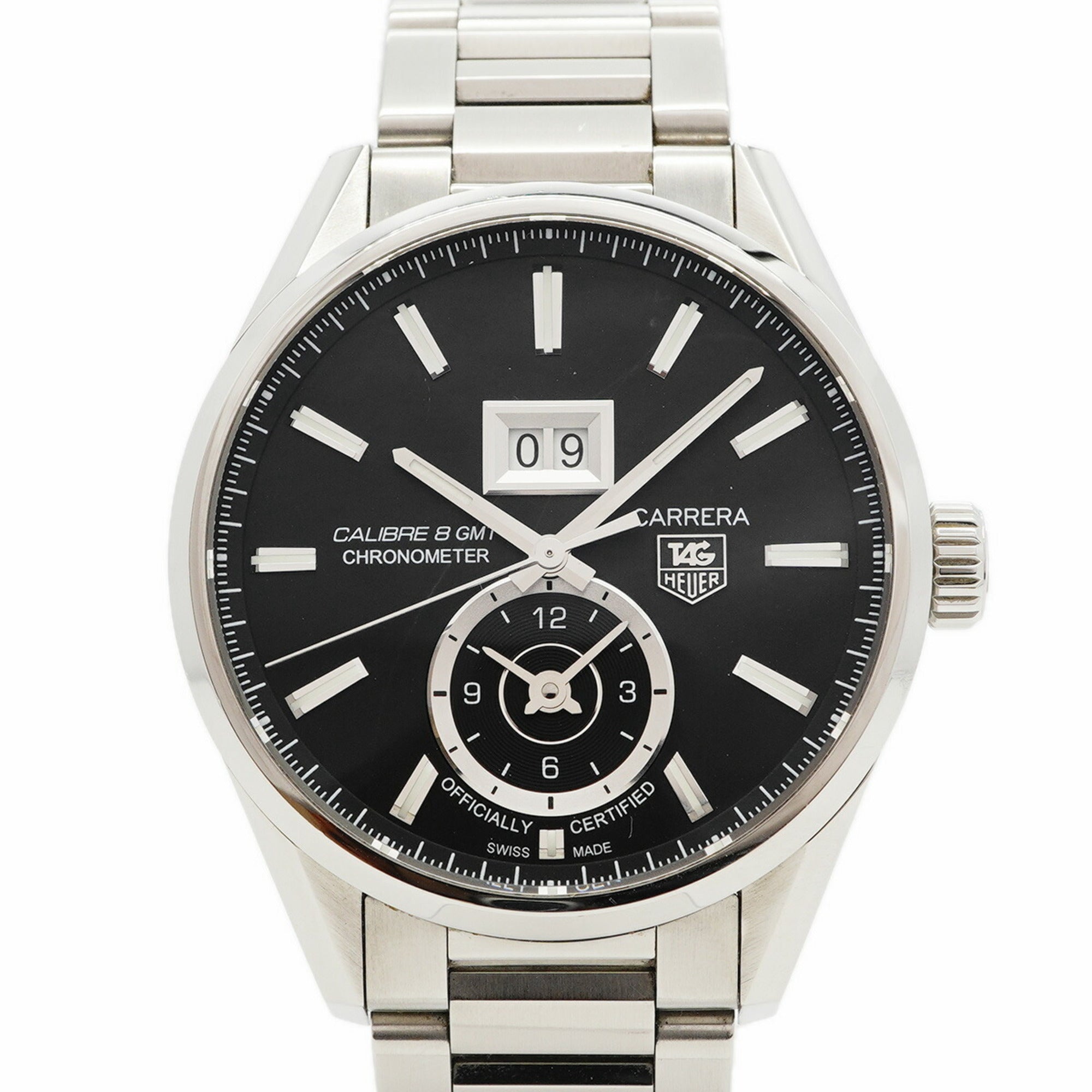TAG Heuer Carrera Calibre 8 WAR5010 Black Dial Men's Watch