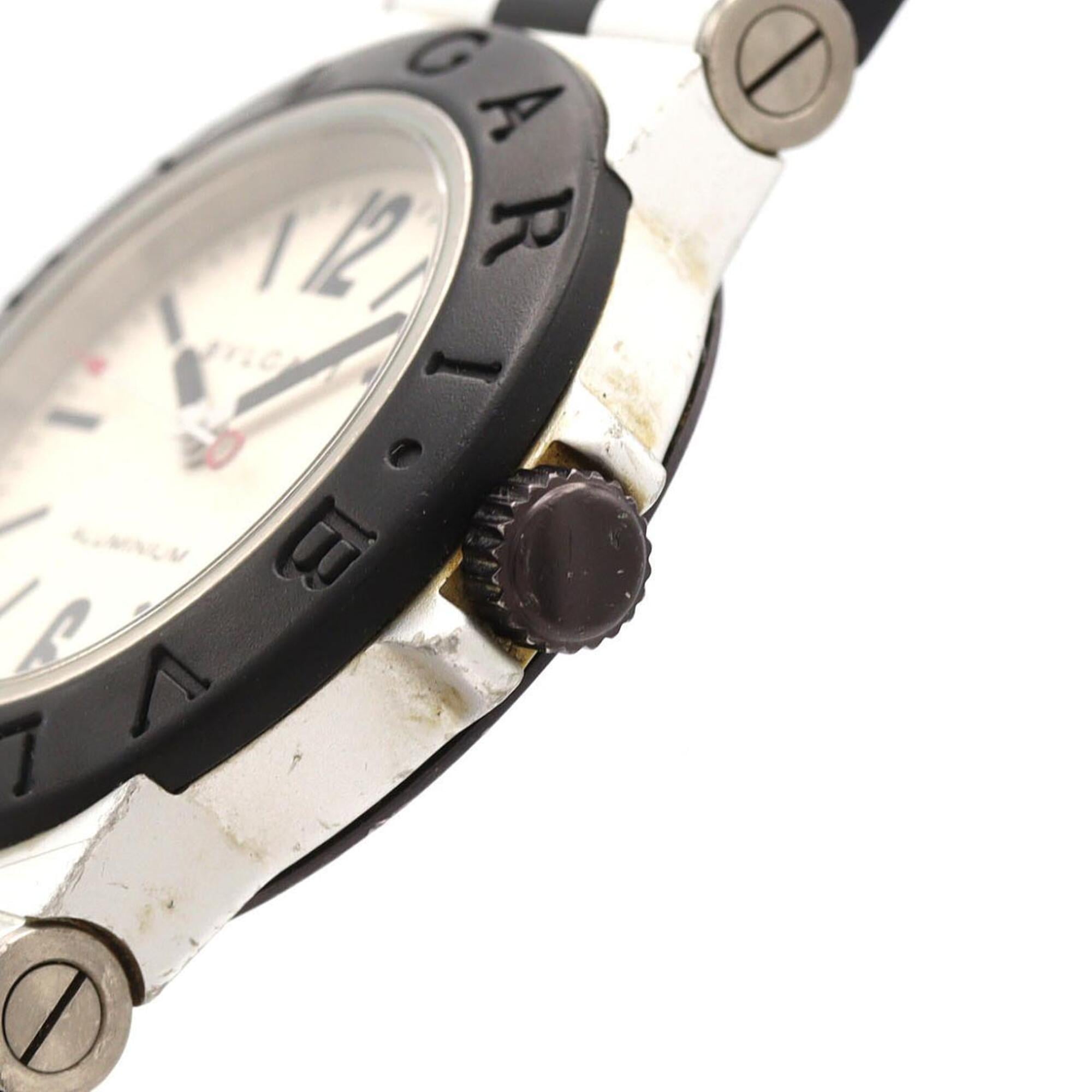 Bvlgari Aluminum AL32TAVD Silver Dial 32mm Watch