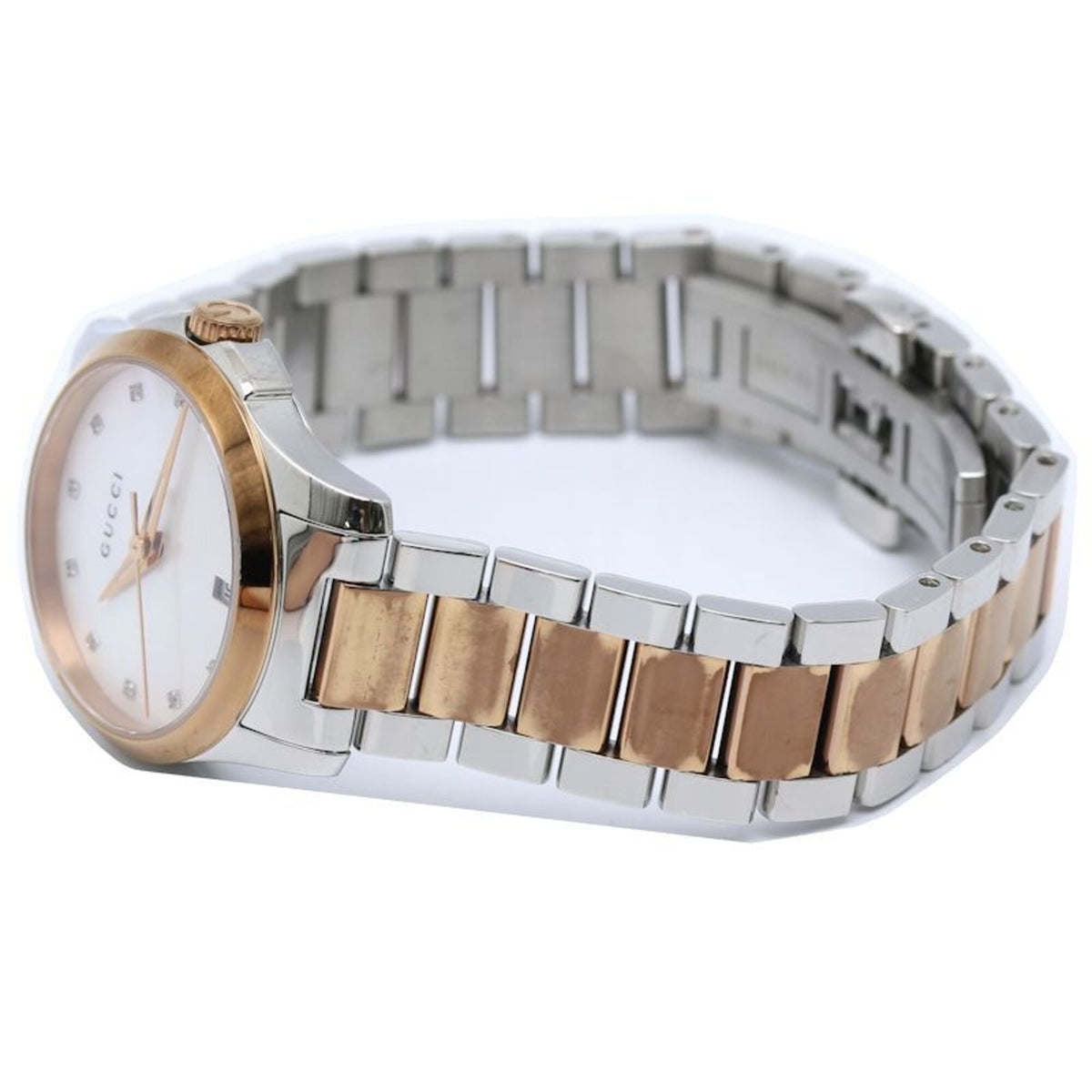 Gucci G-Timeless YA126544 126,5 Weiß Zifferblatt aus Muschel 27 mm Uhr