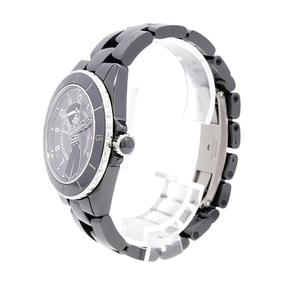 Chanel J12 Mademoiselle La Pausa H7609 Schwarz Zifferblatt 38 mm Uhr