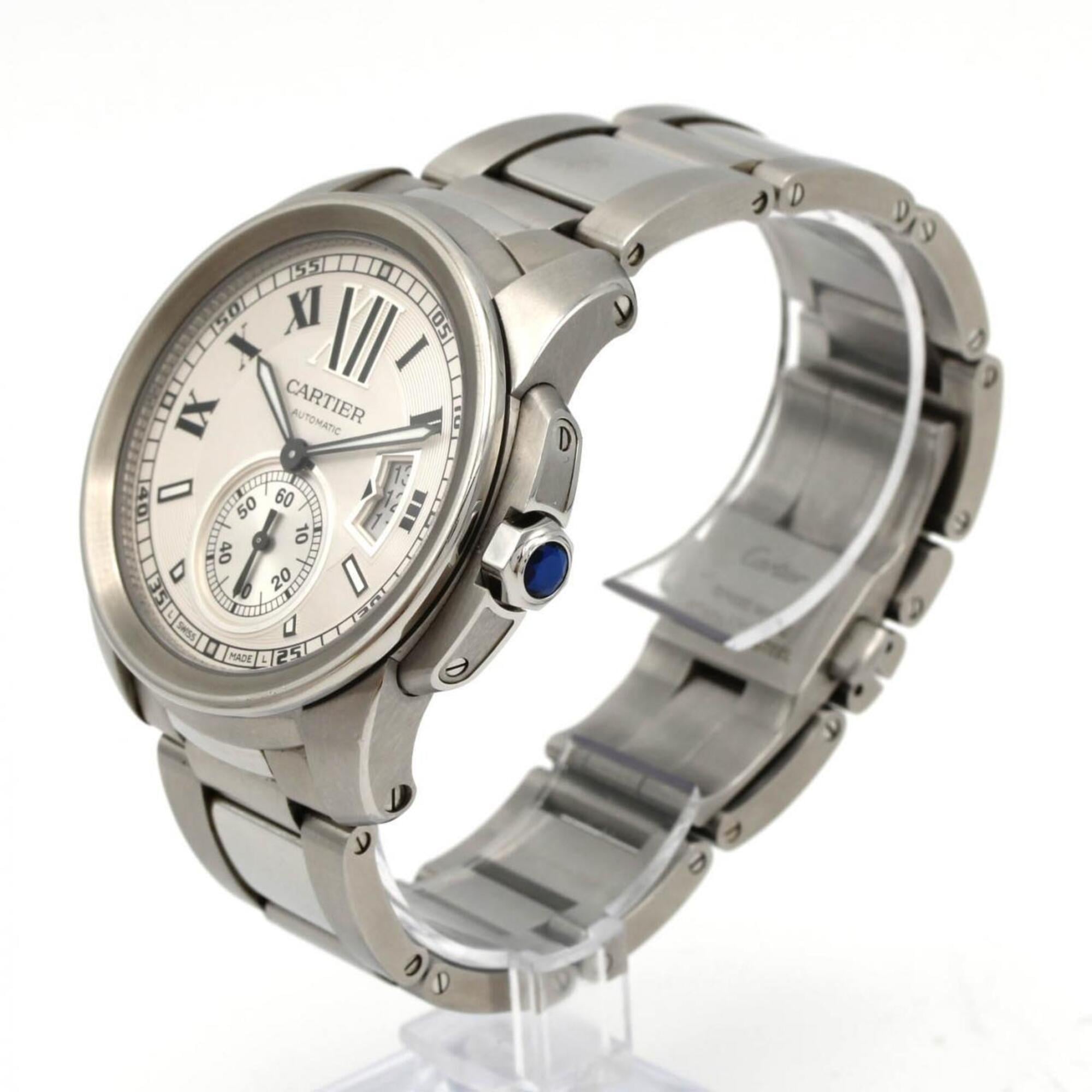 Cartier Calibre de LM W7100015 Silver Dial 42mm Watch