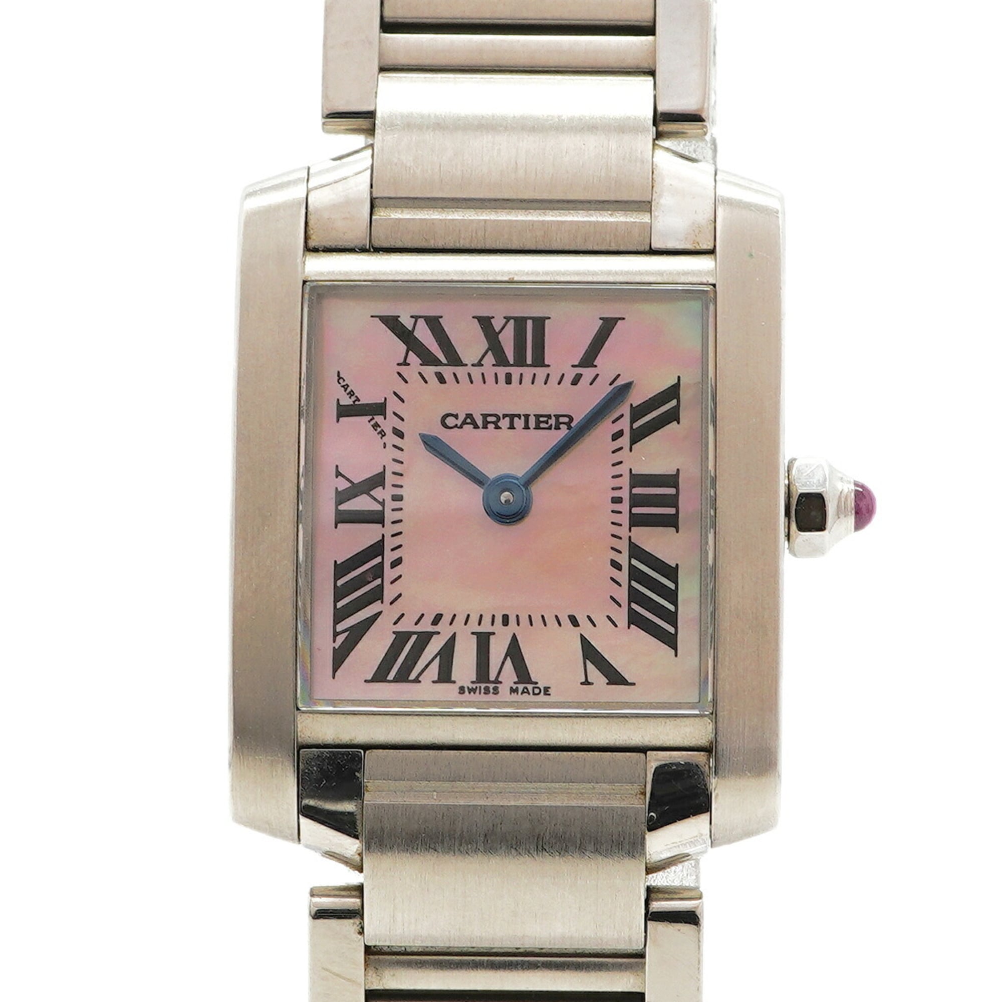 Cartier Tank W51028Q3 Pink Dial 20mm Watch