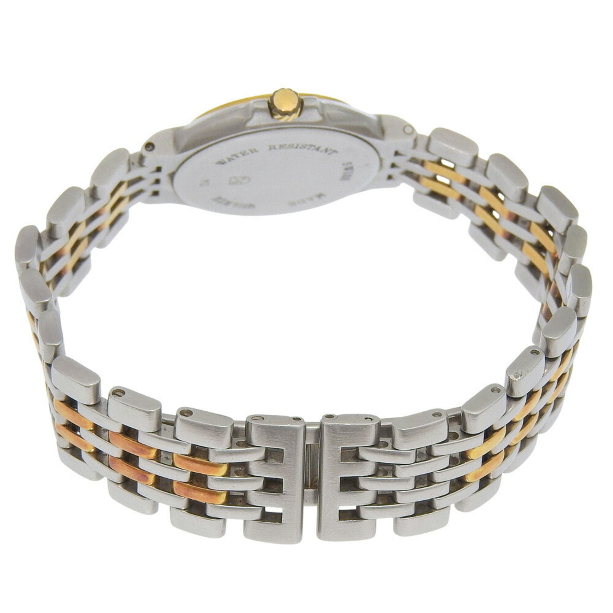 Montre pour femme Dunhill Elite Date cadran Blanc or jaune 18 carats, acier inoxydable, 40,7 g, mouvement Quartz pile, environ 27 mm