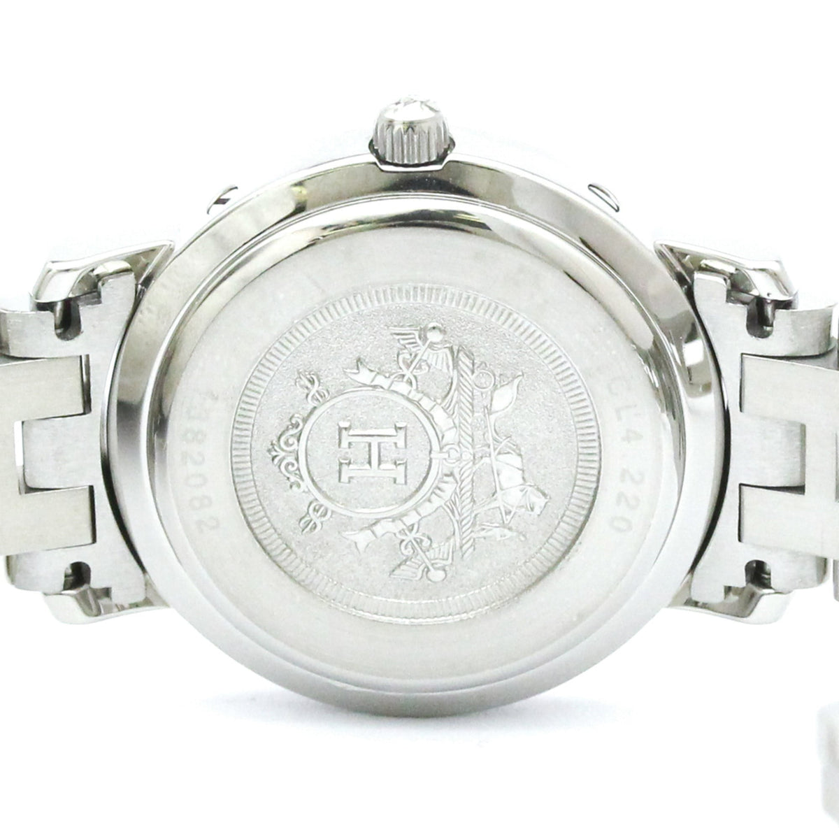 Hermes Clipper CL4.220 horloge met ivoorkleurige wijzerplaat, 24 mm