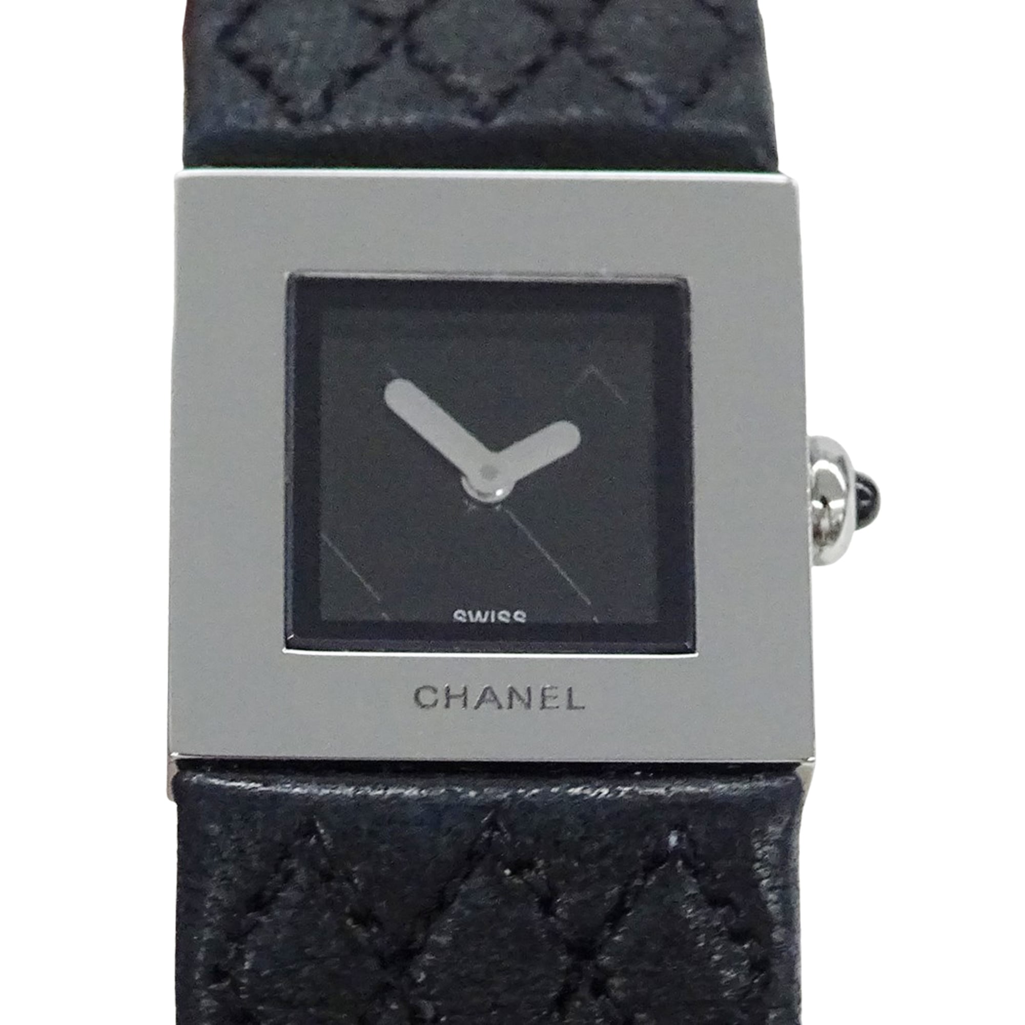Chanel Matelassé H0009 Black Dial 19mm Watch