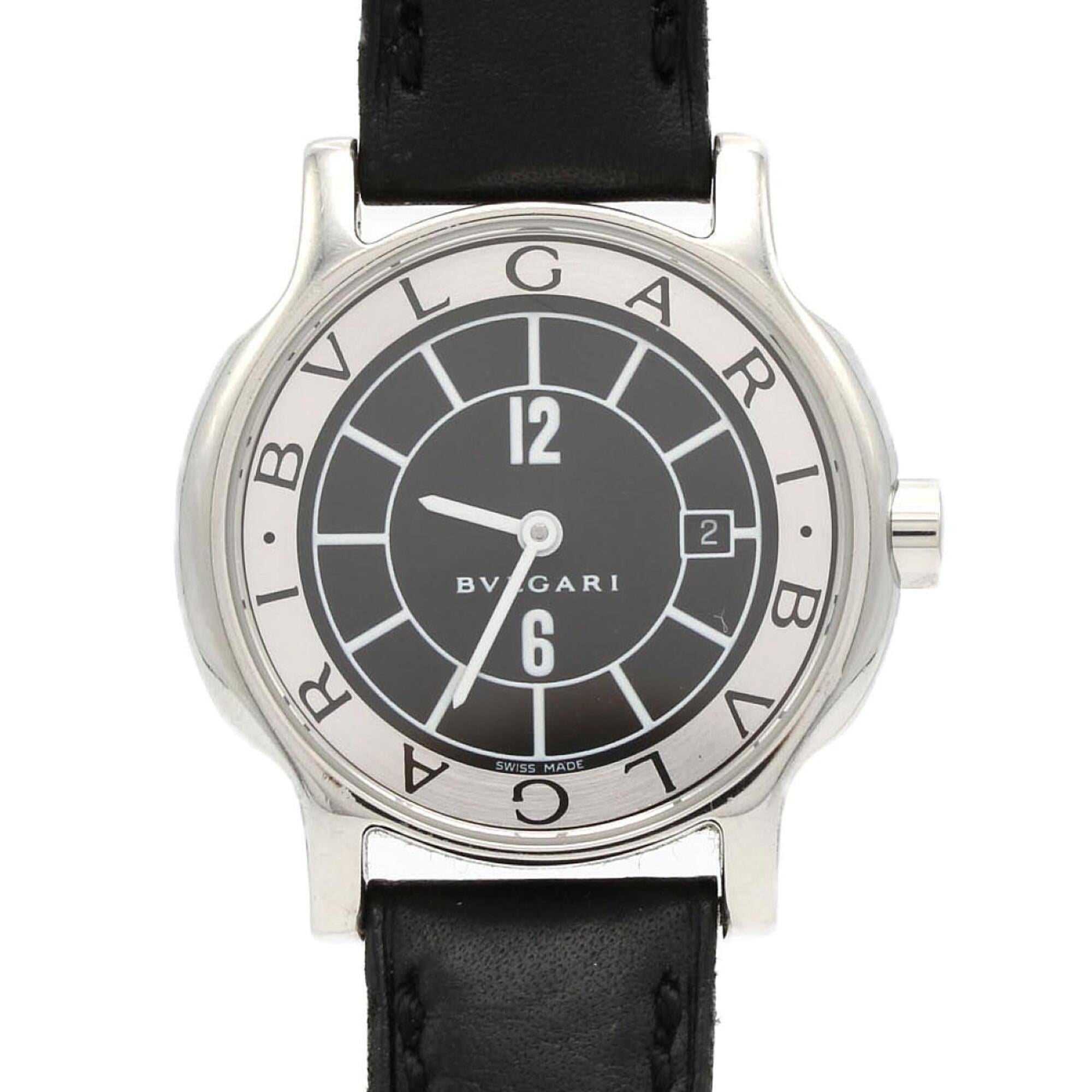 Bulgari Solotempo ST29S Black Dial 29mm Watch