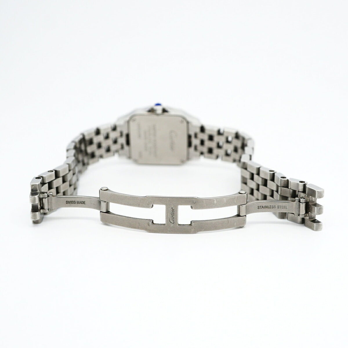 Cartier Santos Demoiselle SM W25064Z5 Horloge met ivoorkleurige wijzerplaat, 20 mm