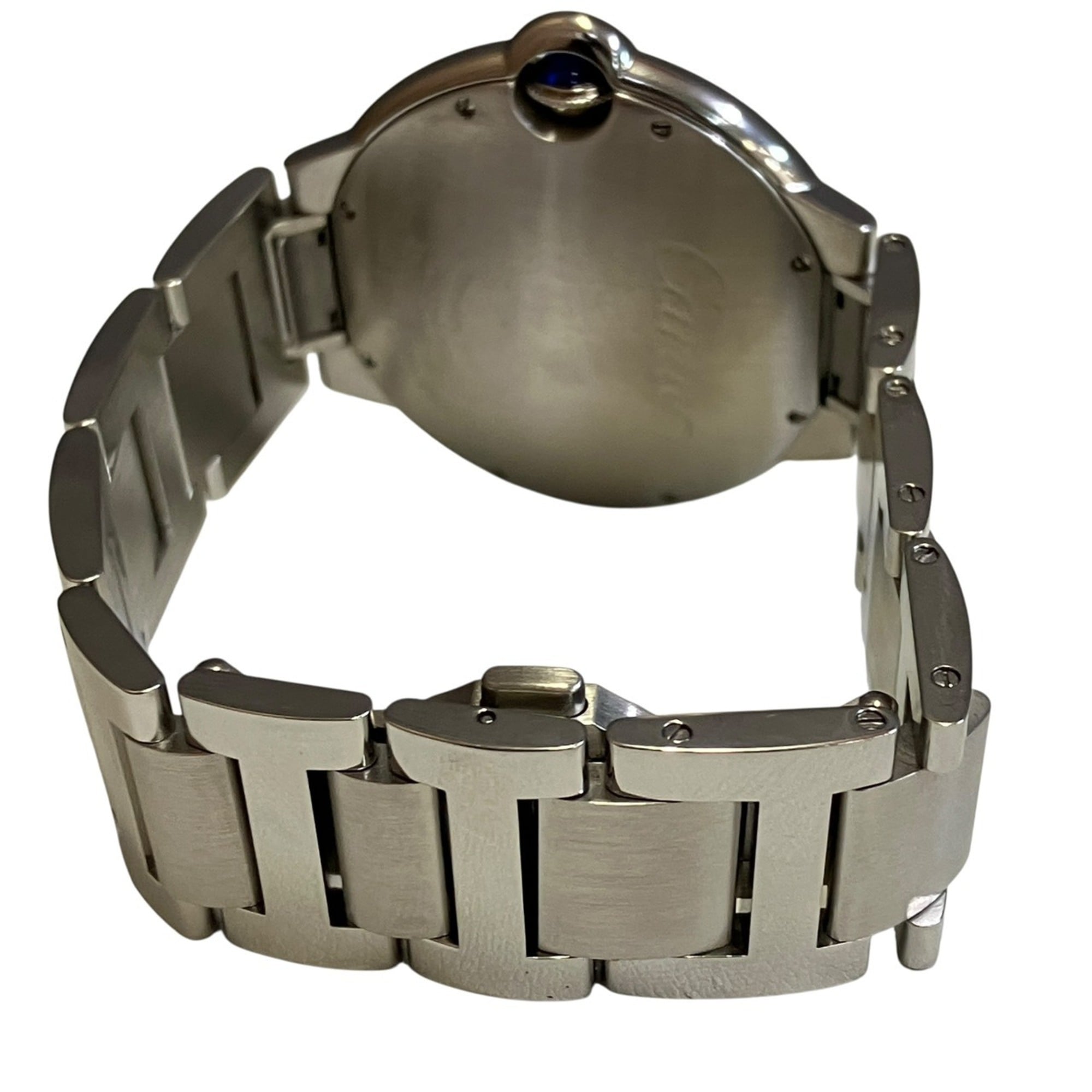Cartier Ballon Bleu de Automatikuhr, Edelstahl, Silber Zifferblatt, WSBB0049