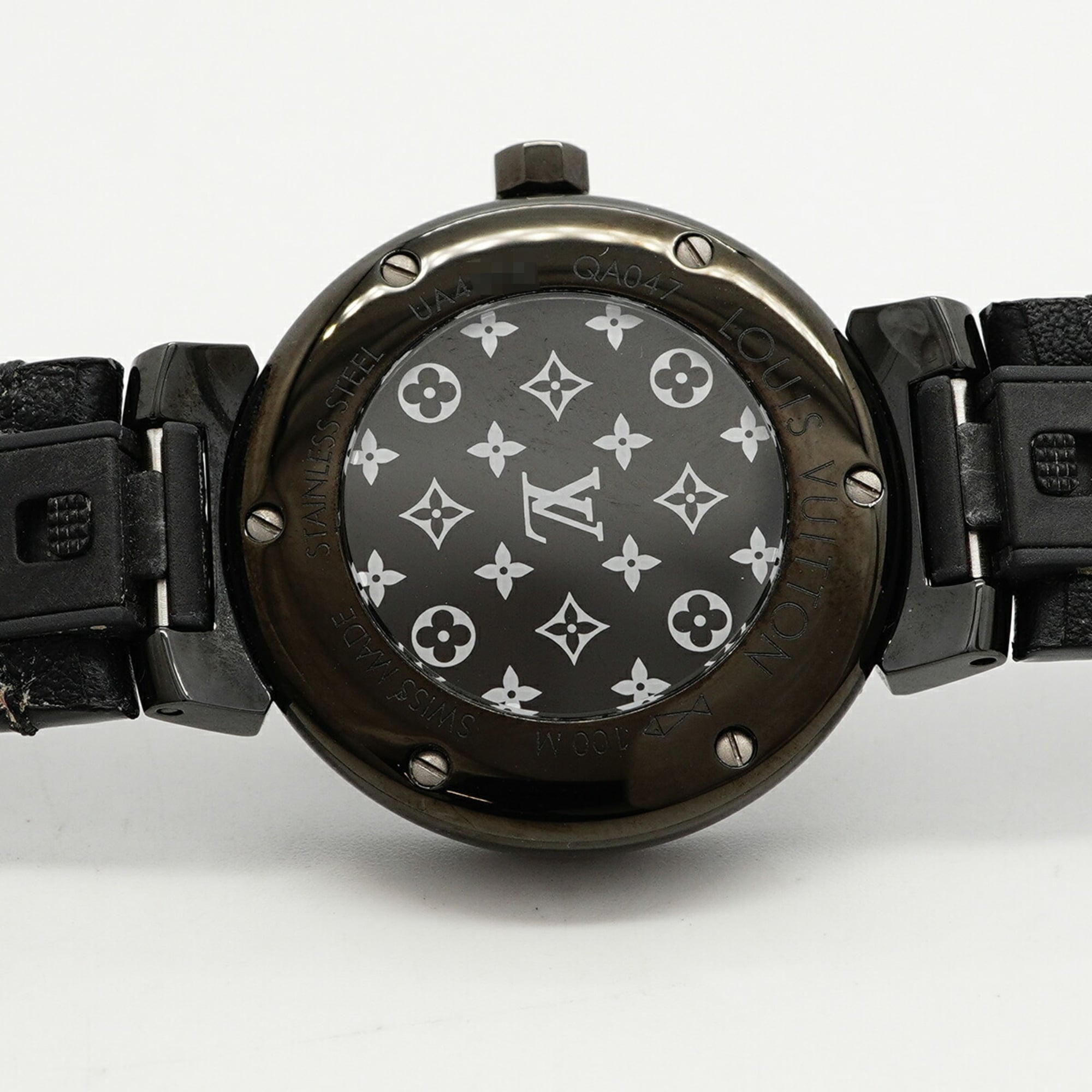 Louis Vuitton Tambour QA047 Black Dial 27mm Watch