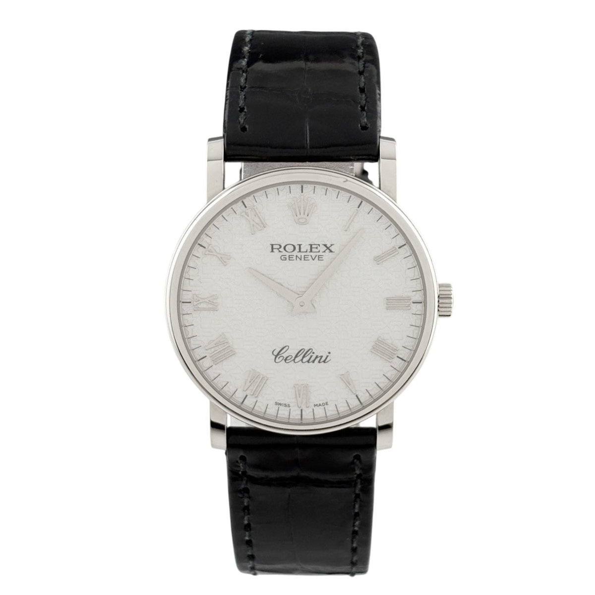 Montre Rolex Cellini 5115/9, cadran argenté, 32 mm