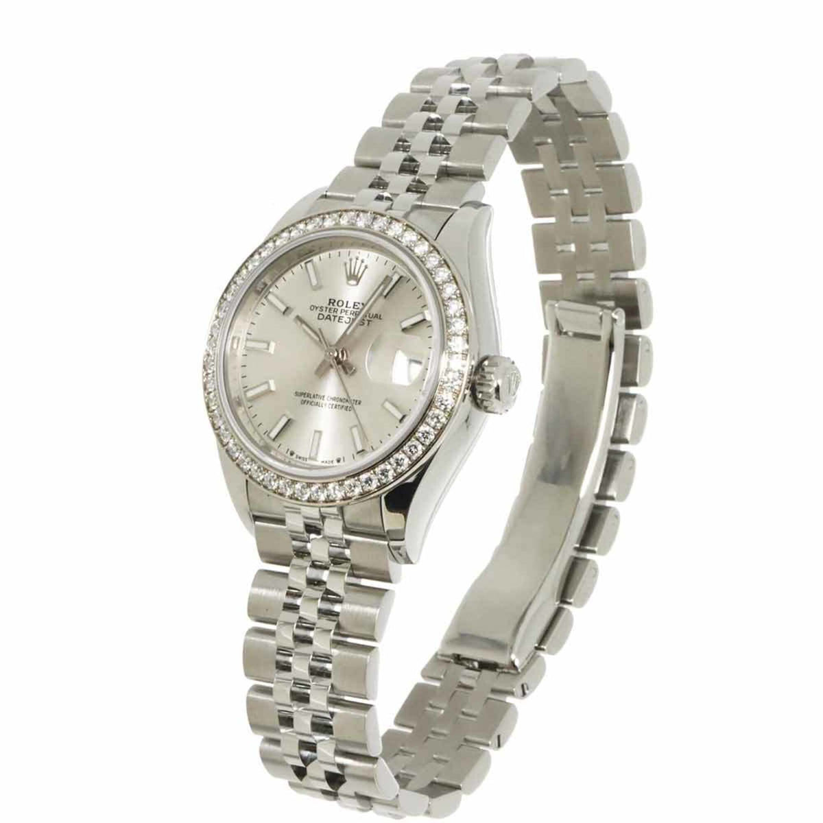 Rolex Datejust 279384RBR Horloge met zilveren wijzerplaat, 28 mm