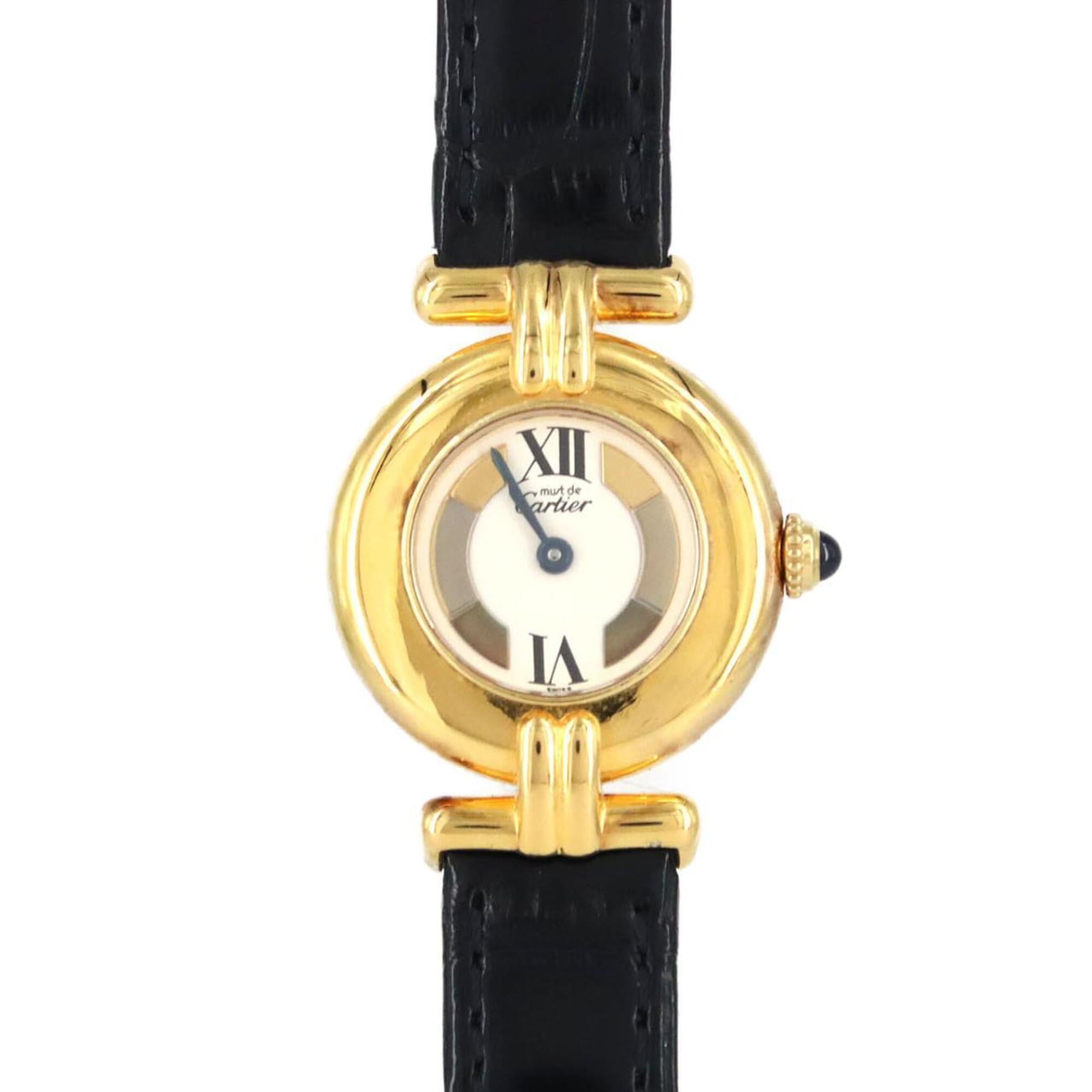 Cartier Must W1006654 Gold Dial 24mm Watch