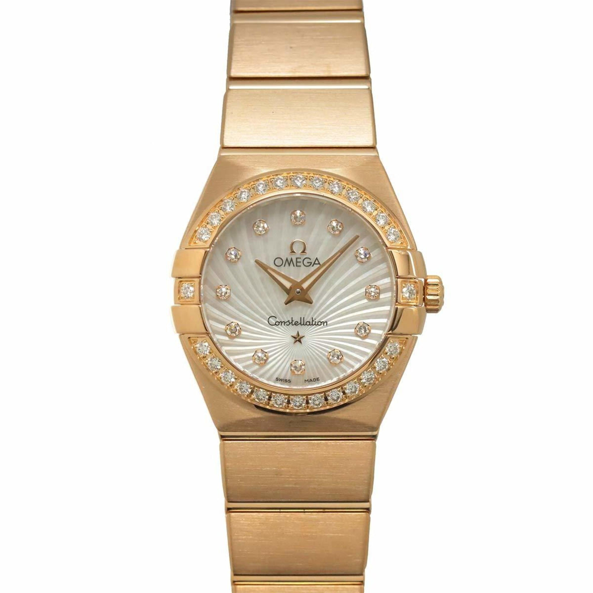 Omega Constellation 123 55 24 60 55 001 Weiß Zifferblatt 24 mm Uhr