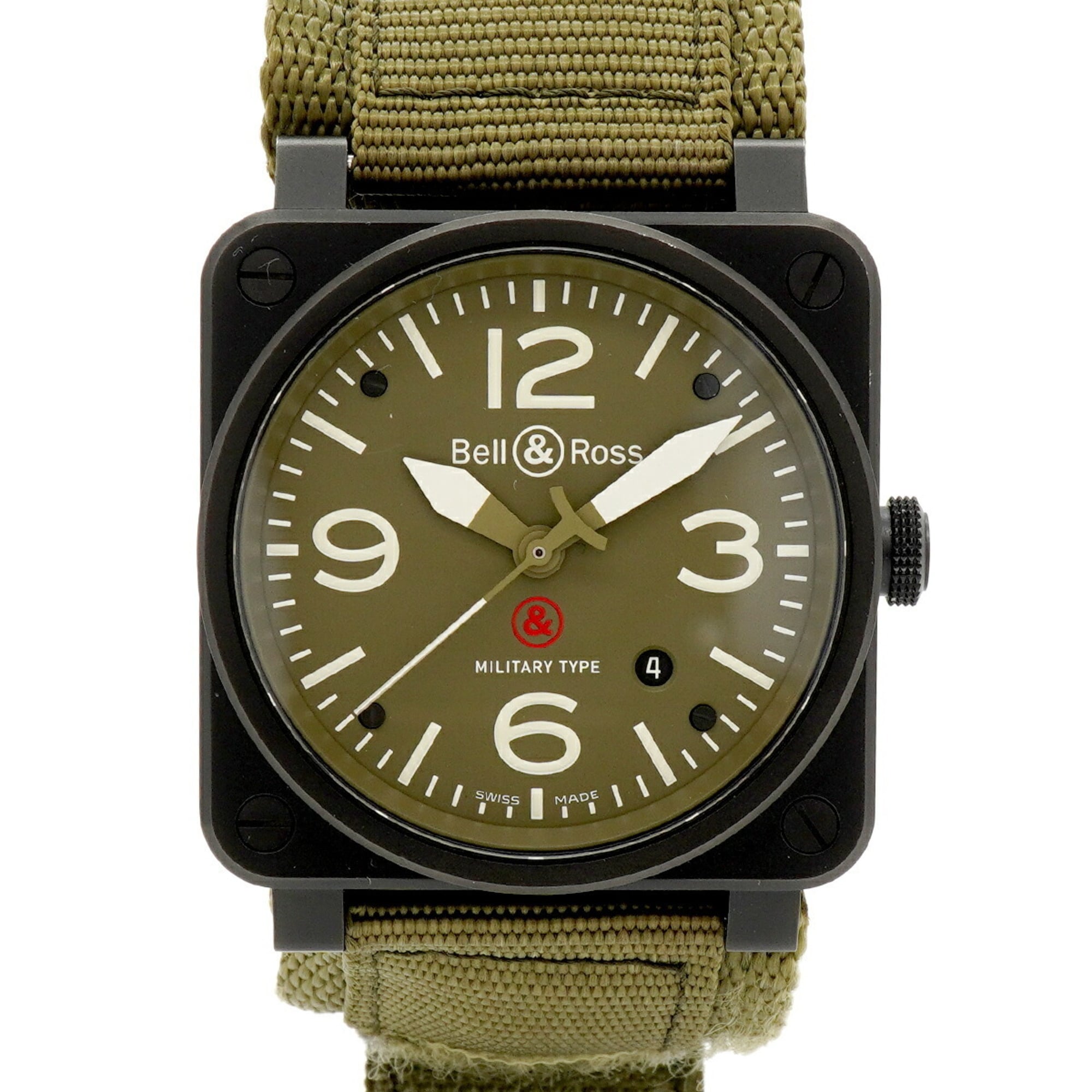 Bell & Ross BR 03-92 Military Type BR0392-MIL-CE Green Dial Men's Watch