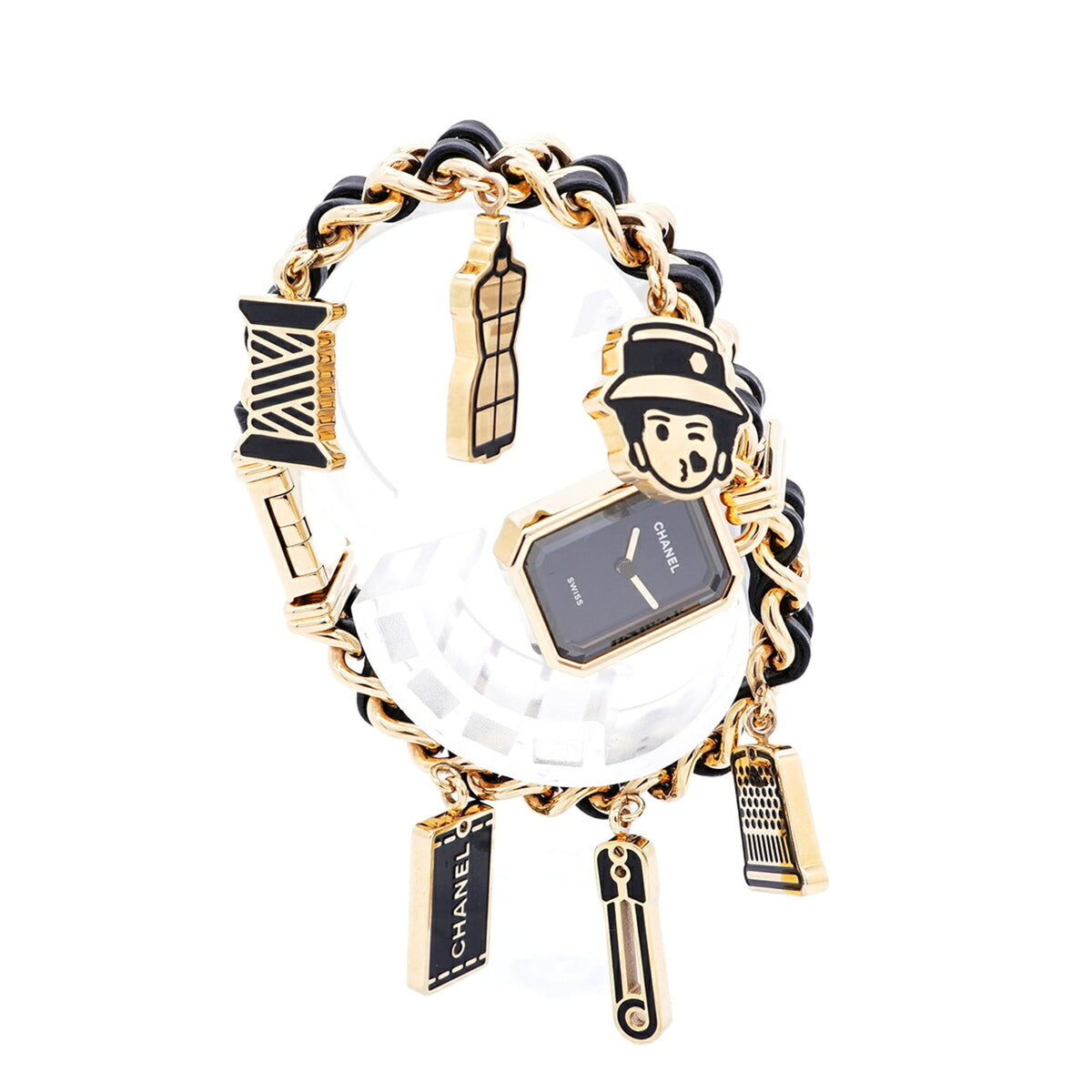 Chanel Première Charm Couture M H9859 Black Dial 15mm Watch