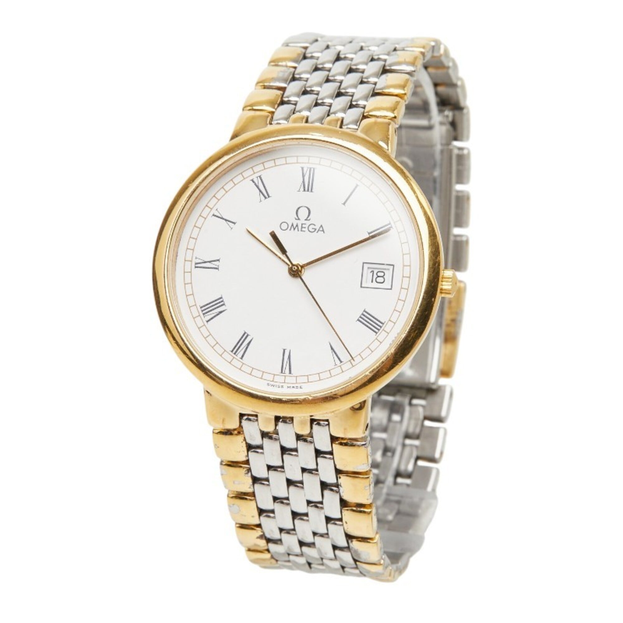 Omega DeVille GZl1jmeg White Dial 32mm Watch