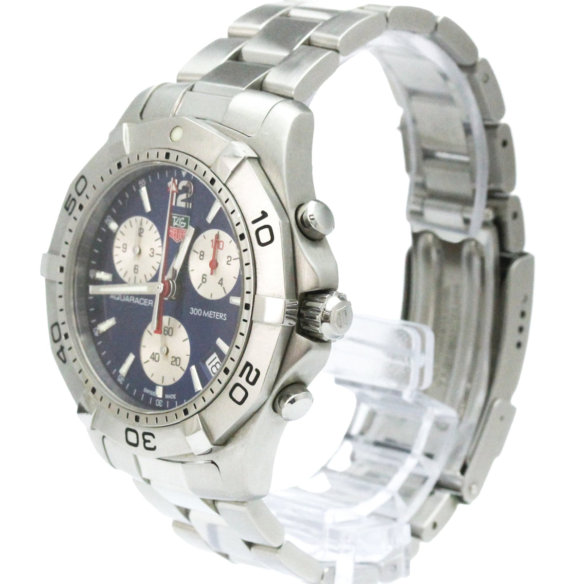 TAG Heuer Aquaracer CAF1112 Blaues Zifferblatt 42 mm Uhr