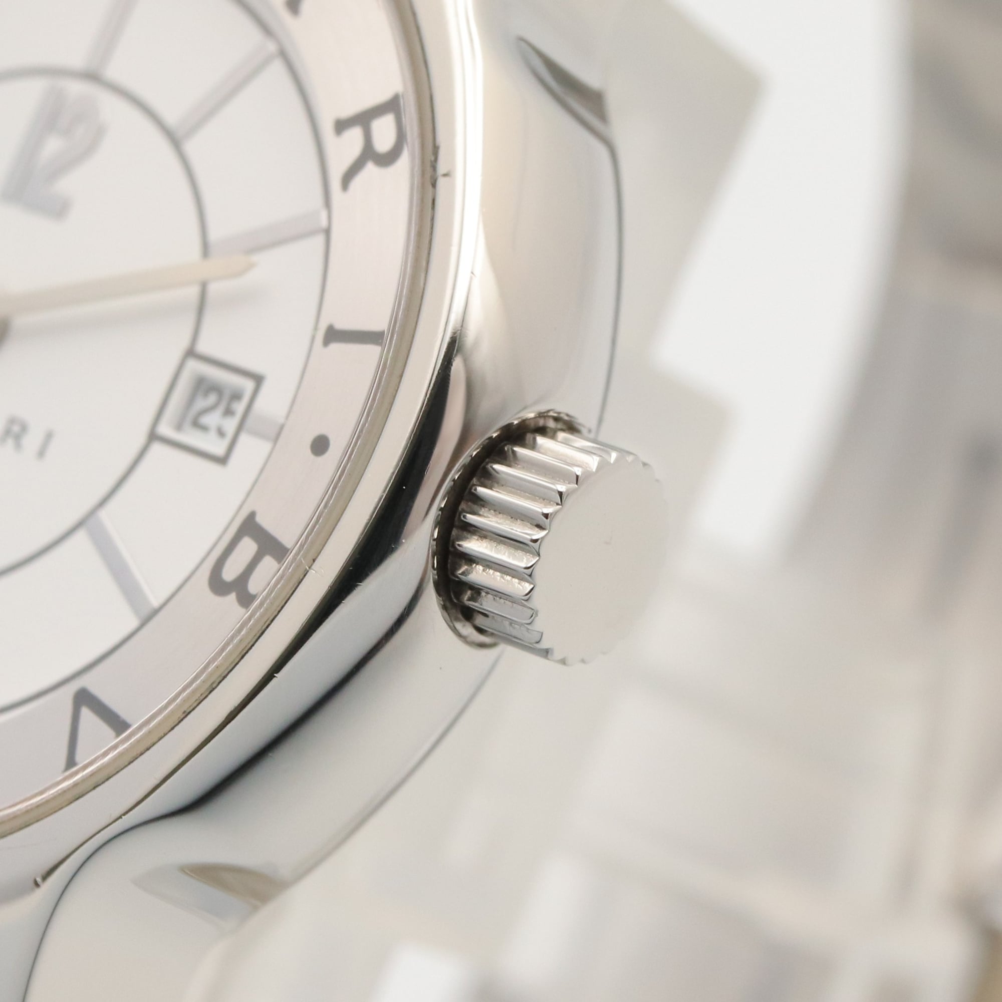 Bulgari BVLGARI Solo Tempo-horloge, roestvrij staal, dames, wit (ST29S)