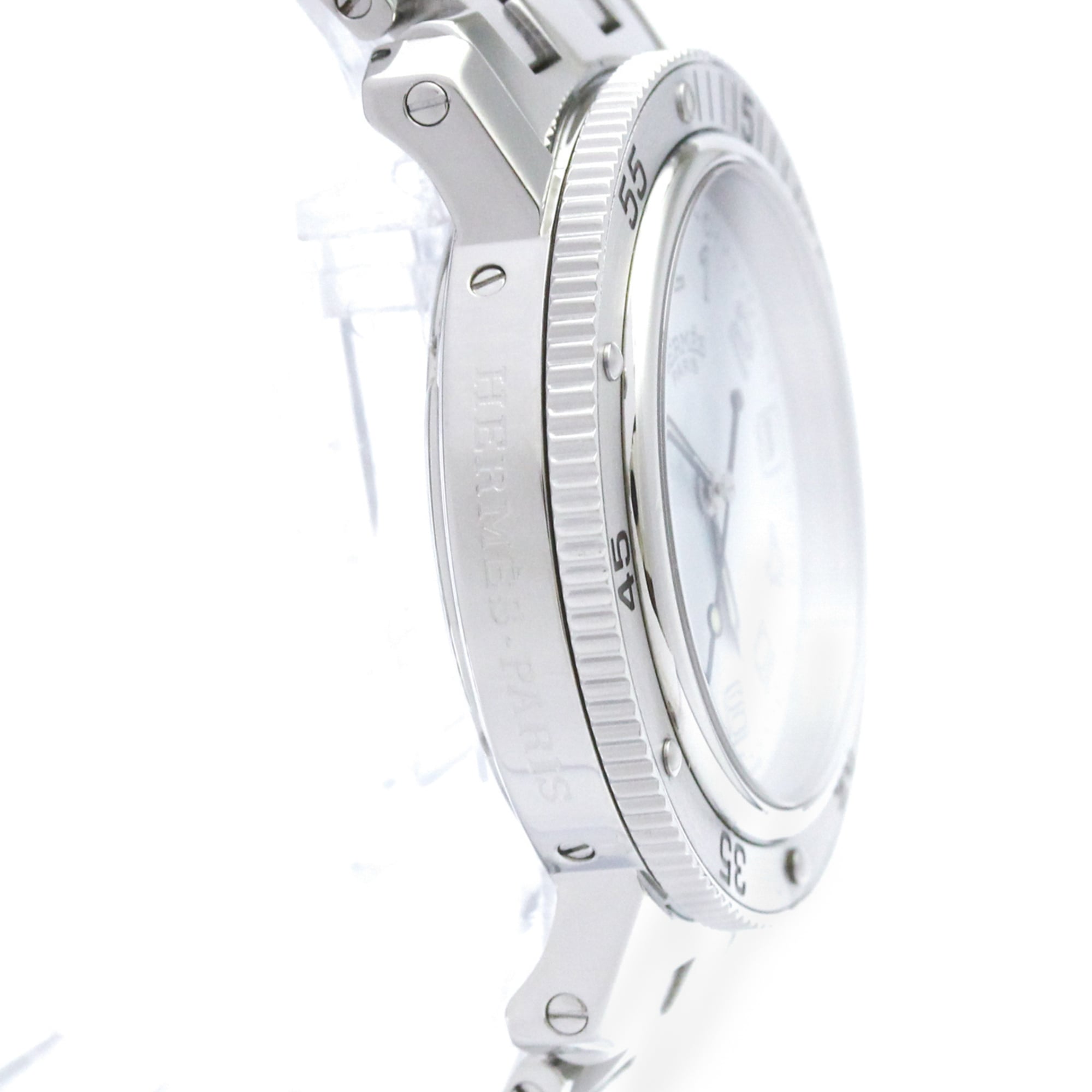 Hermes Clipper CL7.710 White Dial 37mm Watch