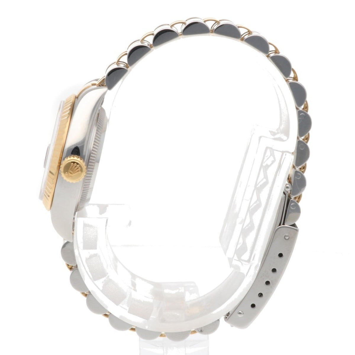 Rolex Datejust Oyster Perpetual 69173G met zwarte wijzerplaat, 26 mm