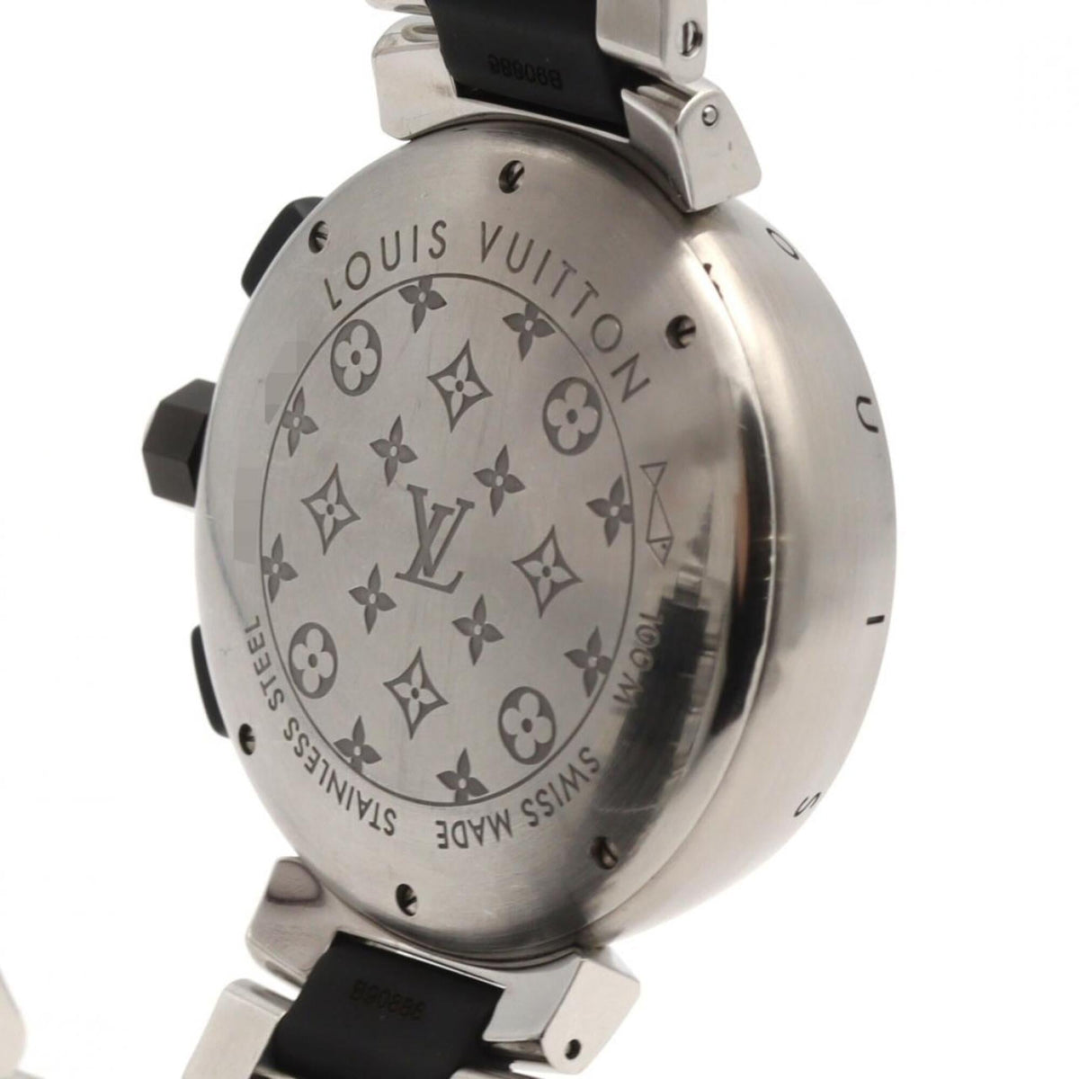 Louis Vuitton Tambour in Schwarz Q118F Zifferblatt 41 mm Uhr