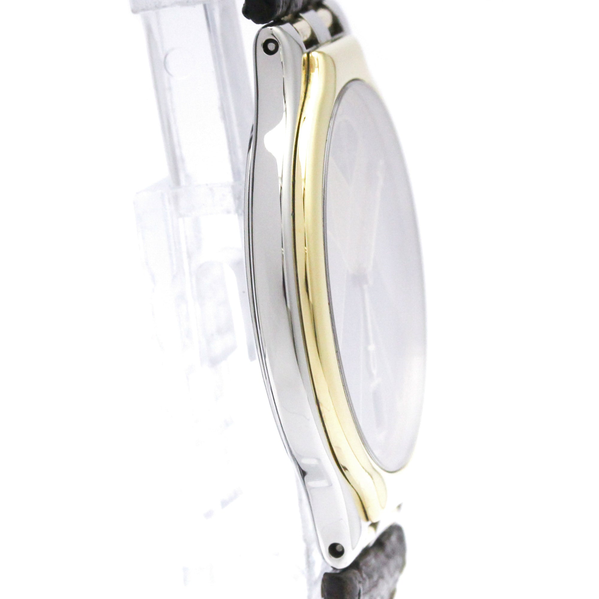 OMEGA De Ville Symbol Herrenuhr aus 18-karätigem Gold und Edelstahl Quarz 196.0316