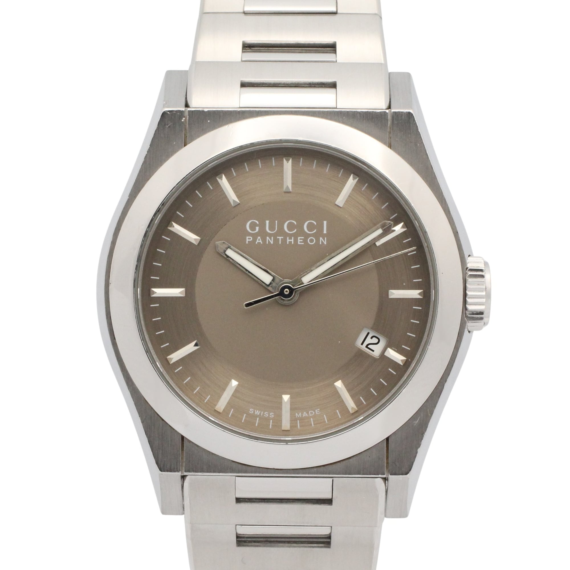 Gucci Pantheon 115.4 Brown Dial Stainless steel 35mm Watch