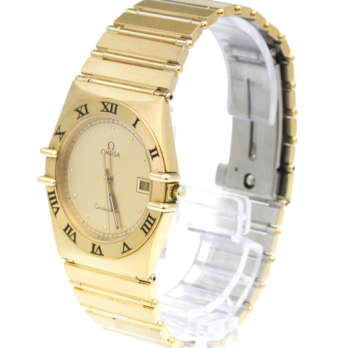 Omega Constellation 3961076 horloge met gouden wijzerplaat, 33 mm