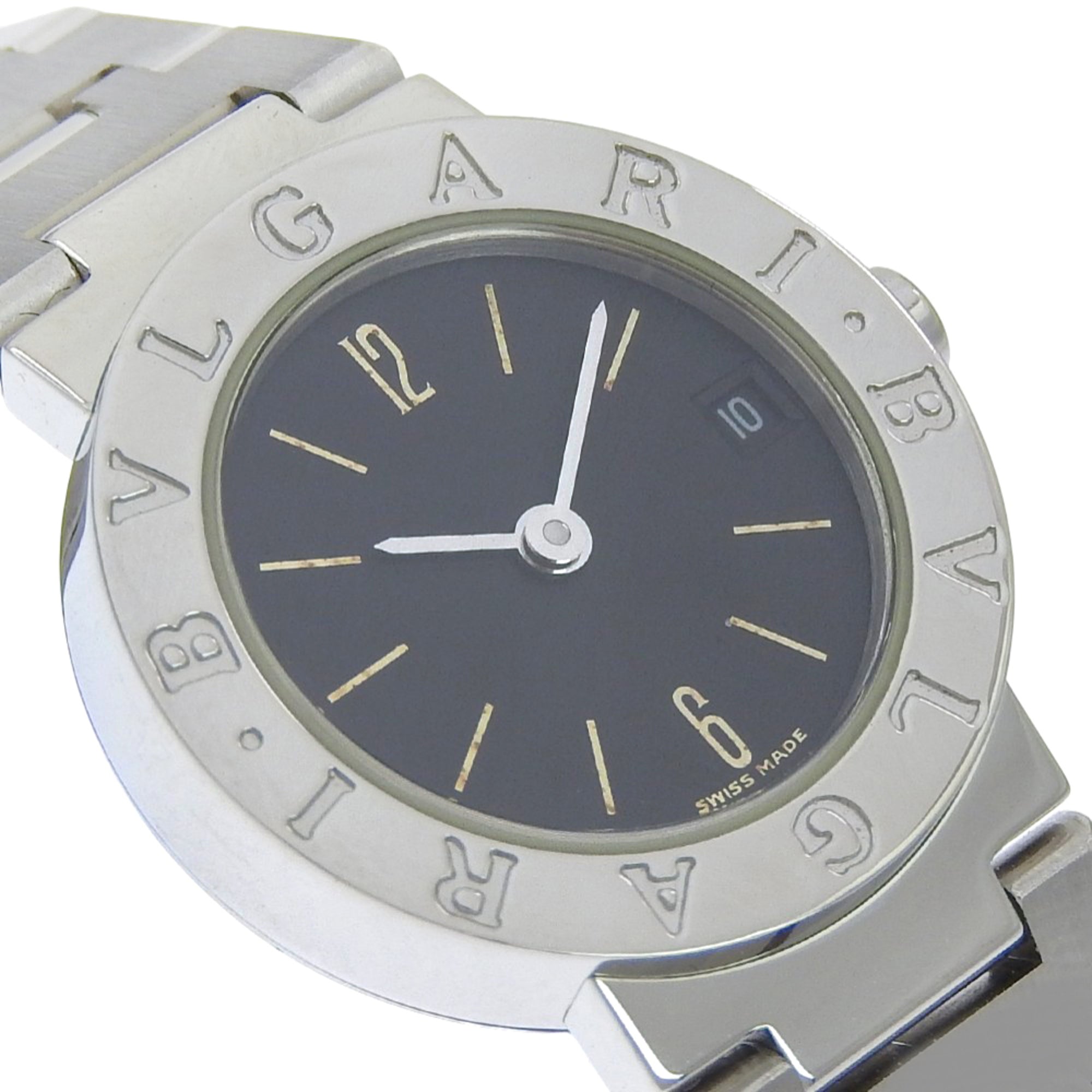 Montre Bvlgari BVLGARI BB23SS en acier inoxydable, à Quartz, cadran Noir pour femme